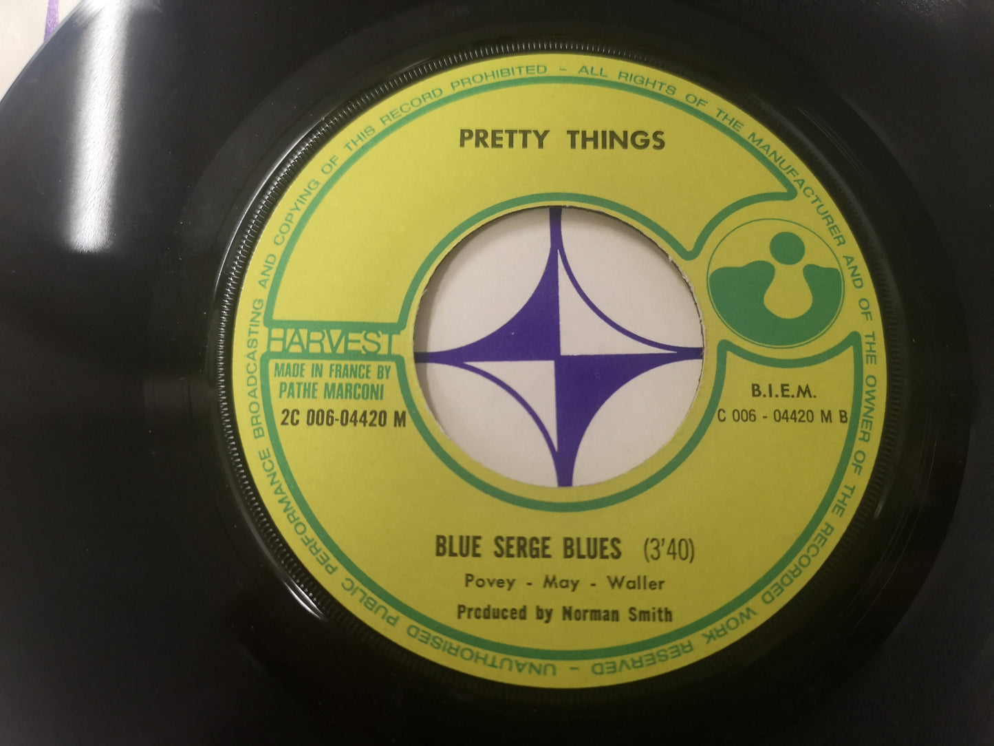 Pretty Things "The Good Mr. Square" Orig France 1970 EX/EX (7" Single)