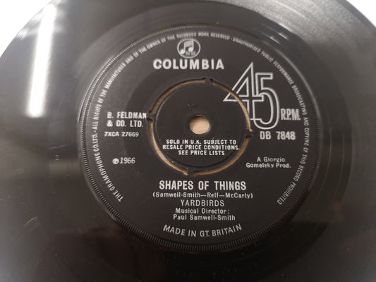 Yardbirds "Shapes of Things" Orig UK 1966 VG (7" Single)