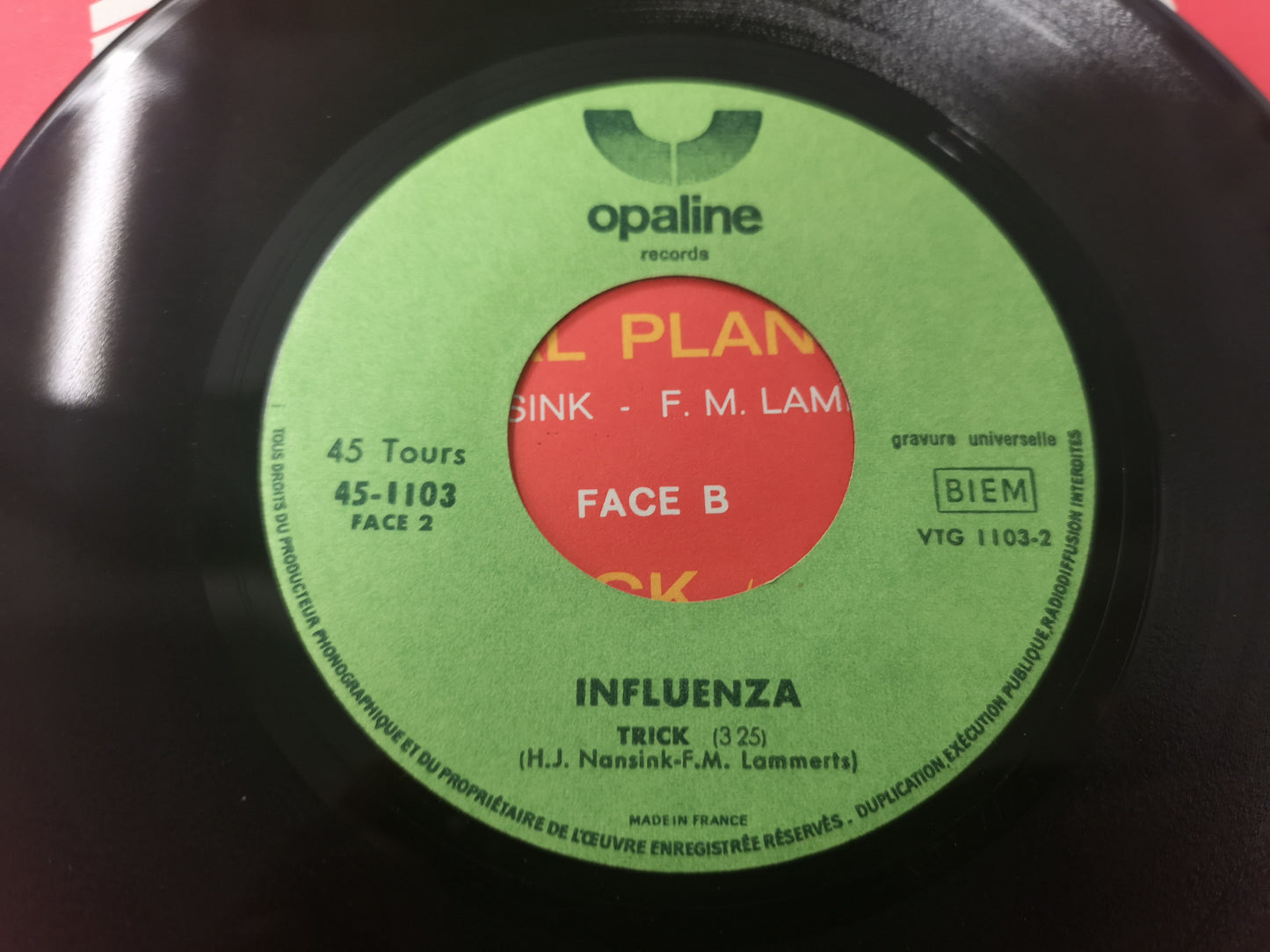 Influenza "Astral Plane" Orig France 1971 VG++/EX (7" Single)