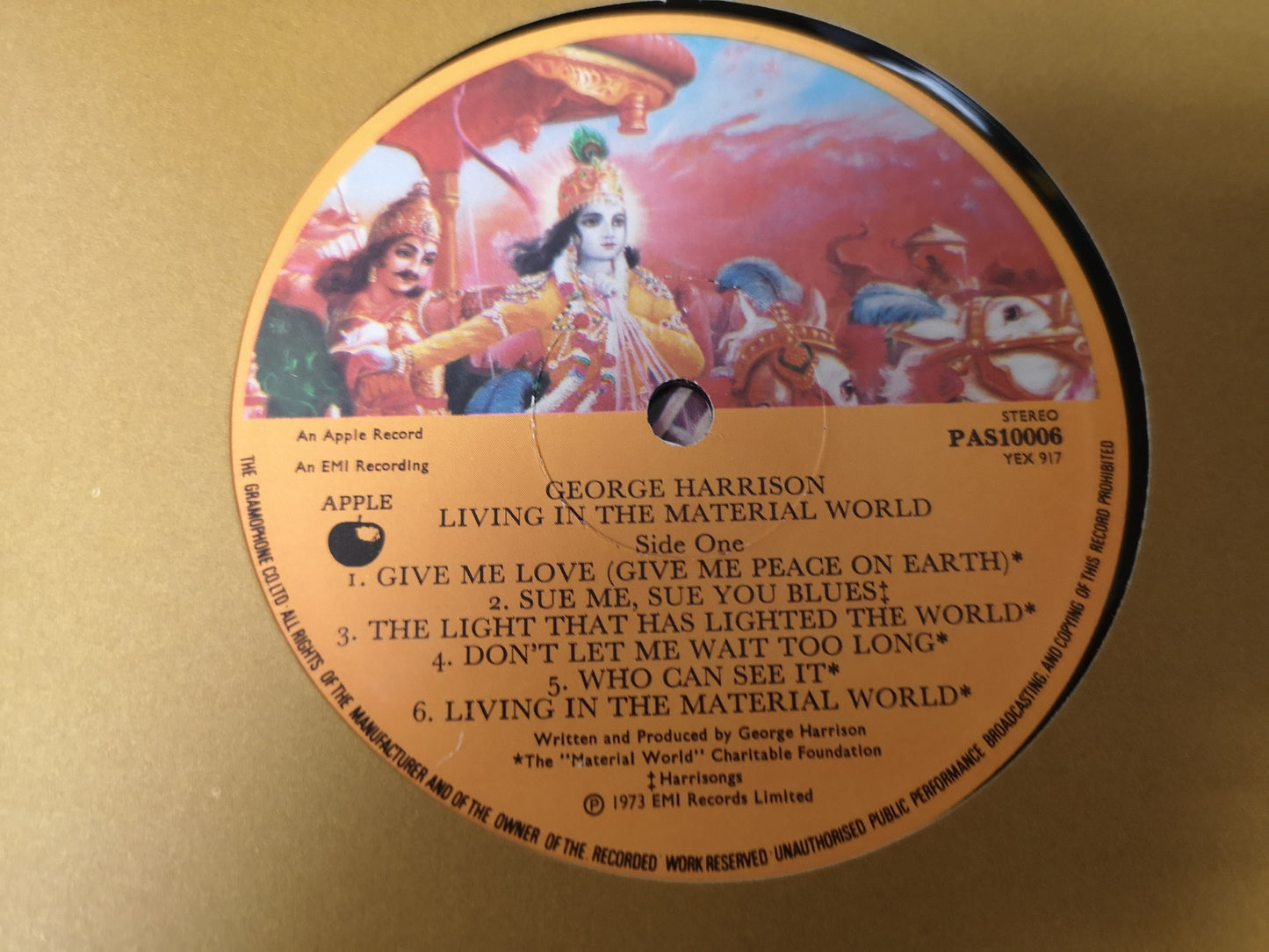 George Harrison "Living in The Material World" Orig UK 1973 EX/M- (w/ All Inserts)