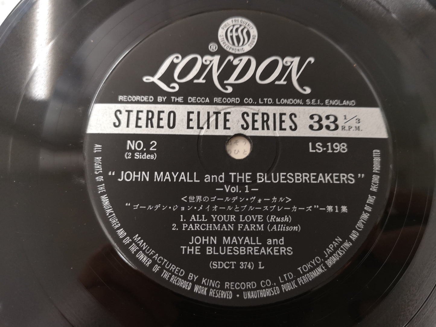 John Mayall & The Bluesbreakers "Oh, Pretty Woman" Orig EP Japan 1969 VG+/VG++