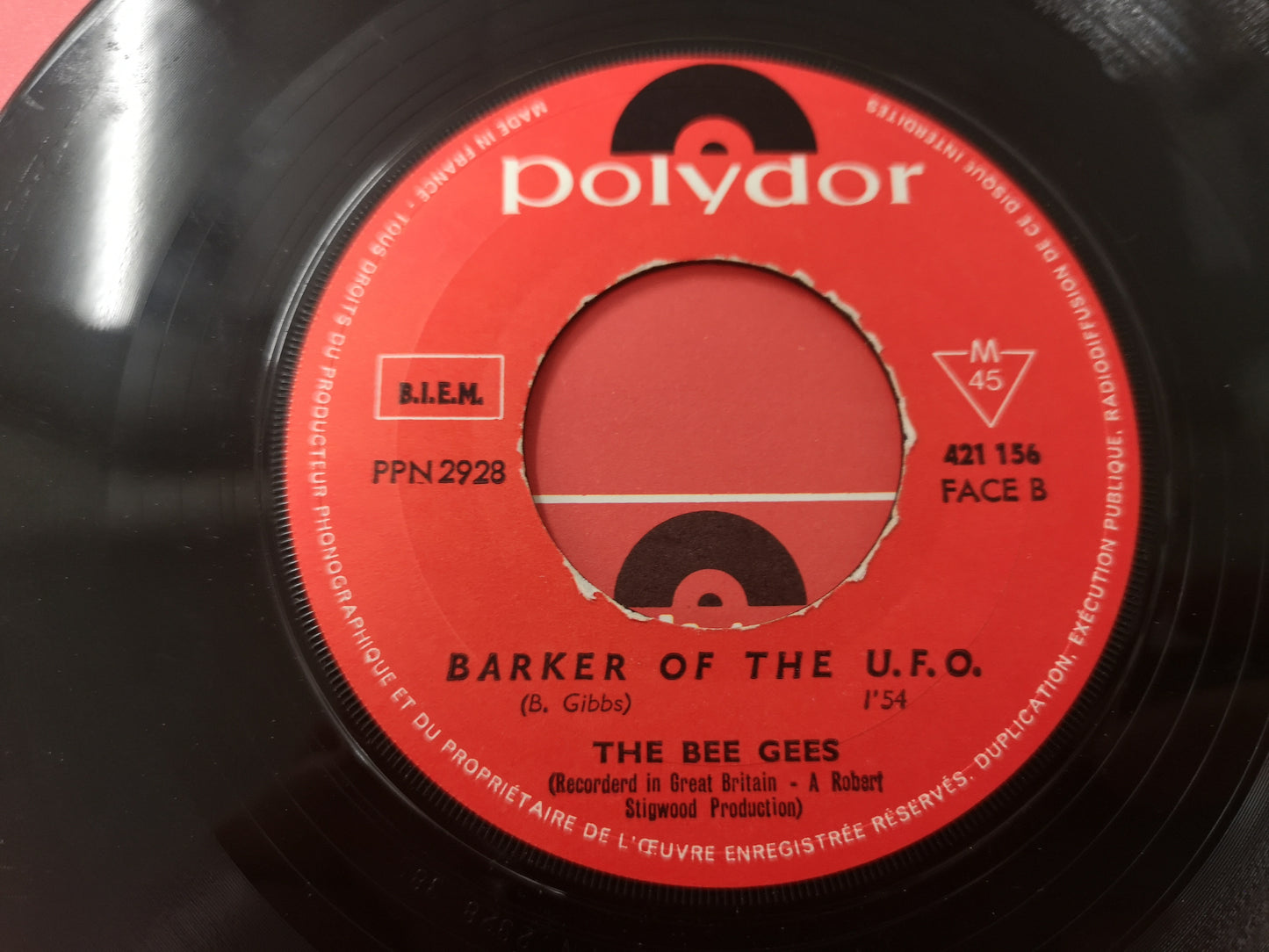 Bee Gees "Massachussetts" Orig France 1967 EX/EX (7" Single)