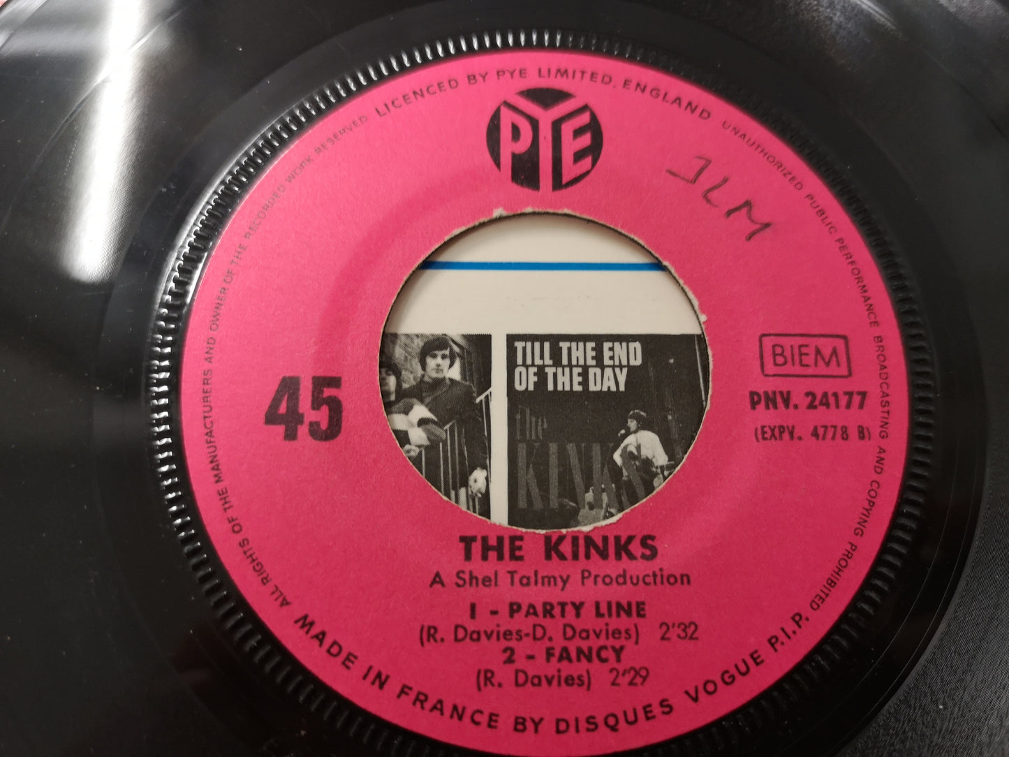 Kinks "Dandy" Orig France EP 1967 M-/M- (7" EP)