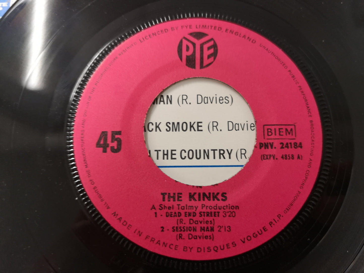 Kinks "Dead End Street" Orig France EP 1966 M-/M- (7" EP)