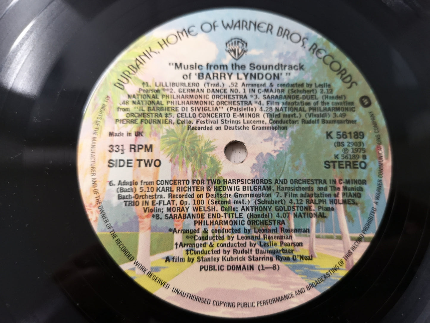 Soundtrack "Barry Lyndon" Orig UK 1975 EX/M-