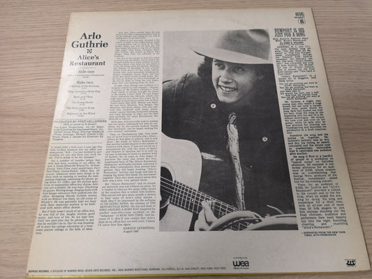 Arlo Guthrie "Alice's Restaurant" Re France 1975 VG++/M-
