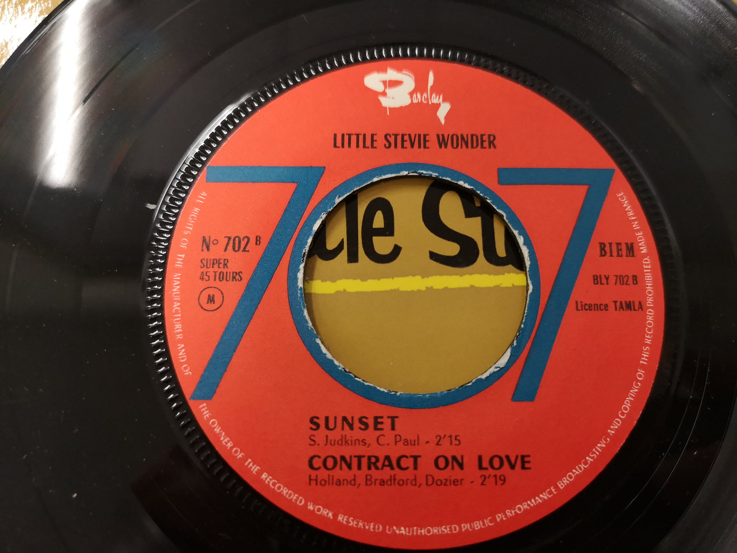 Little Stevie Wonder "Fingertips" Orig France 1963 EX/EX (7" EP)
