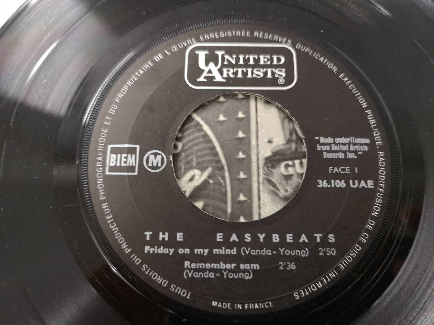 Easybeats "Friday on My Mind" Orig France 1967 M-/M- (7" EP)