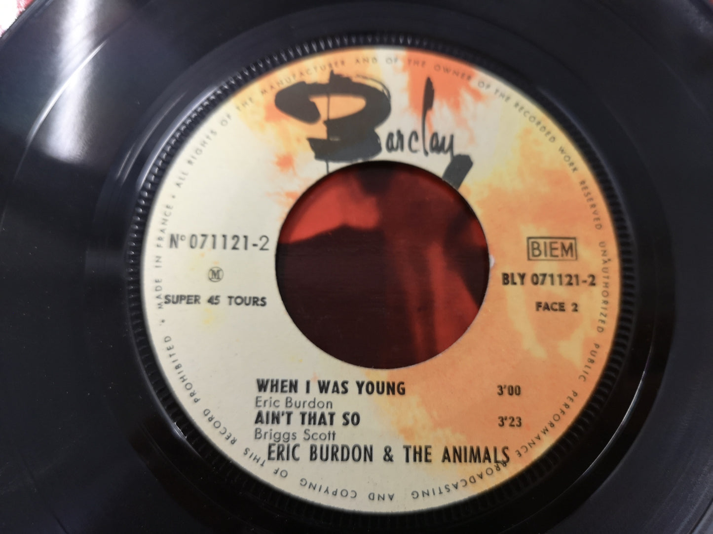 Eric Burdon & The Animals "Hey Gyp" Orig France 1966 M-/EX (7" EP)