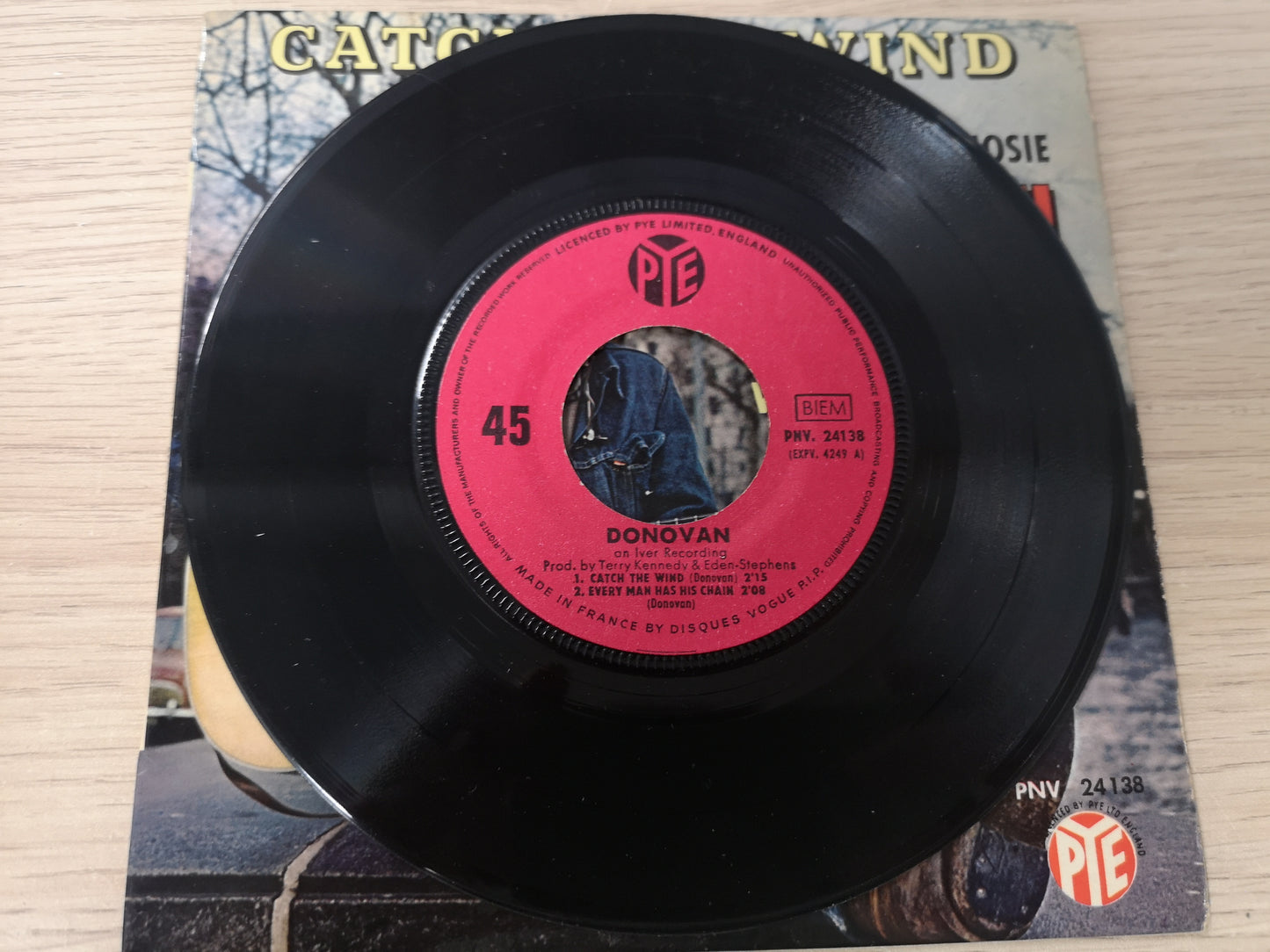 Donovan "Catch The Wind" Orig France 1965 M-/EX (7" EP)