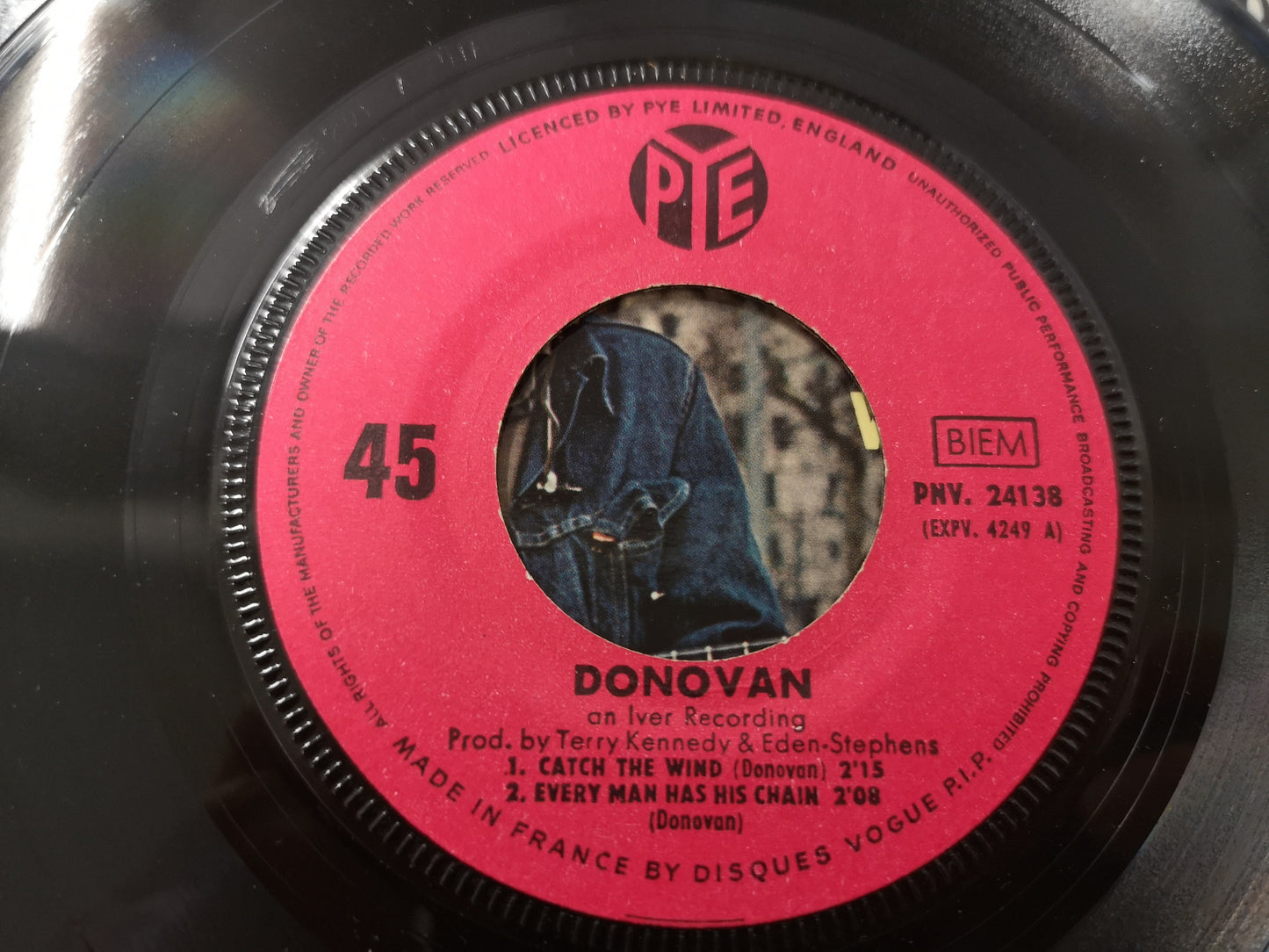 Donovan "Catch The Wind" Orig France 1965 M-/EX (7" EP)