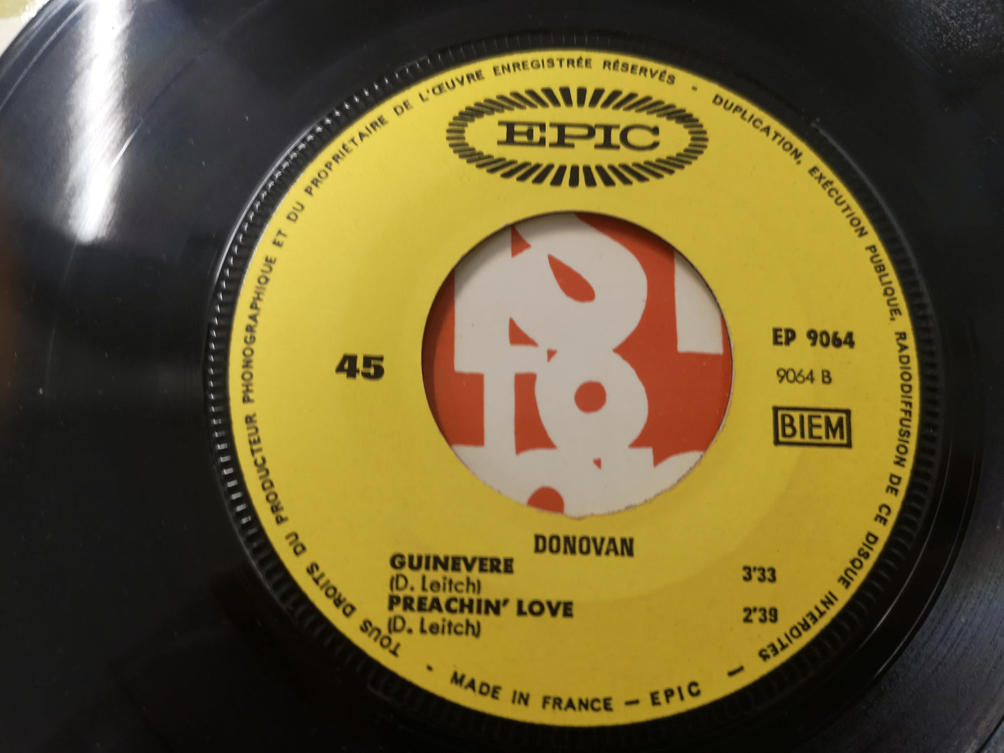Donovan "Epistle to Dippy" Orig France 1967 EX/EX (7" EP)