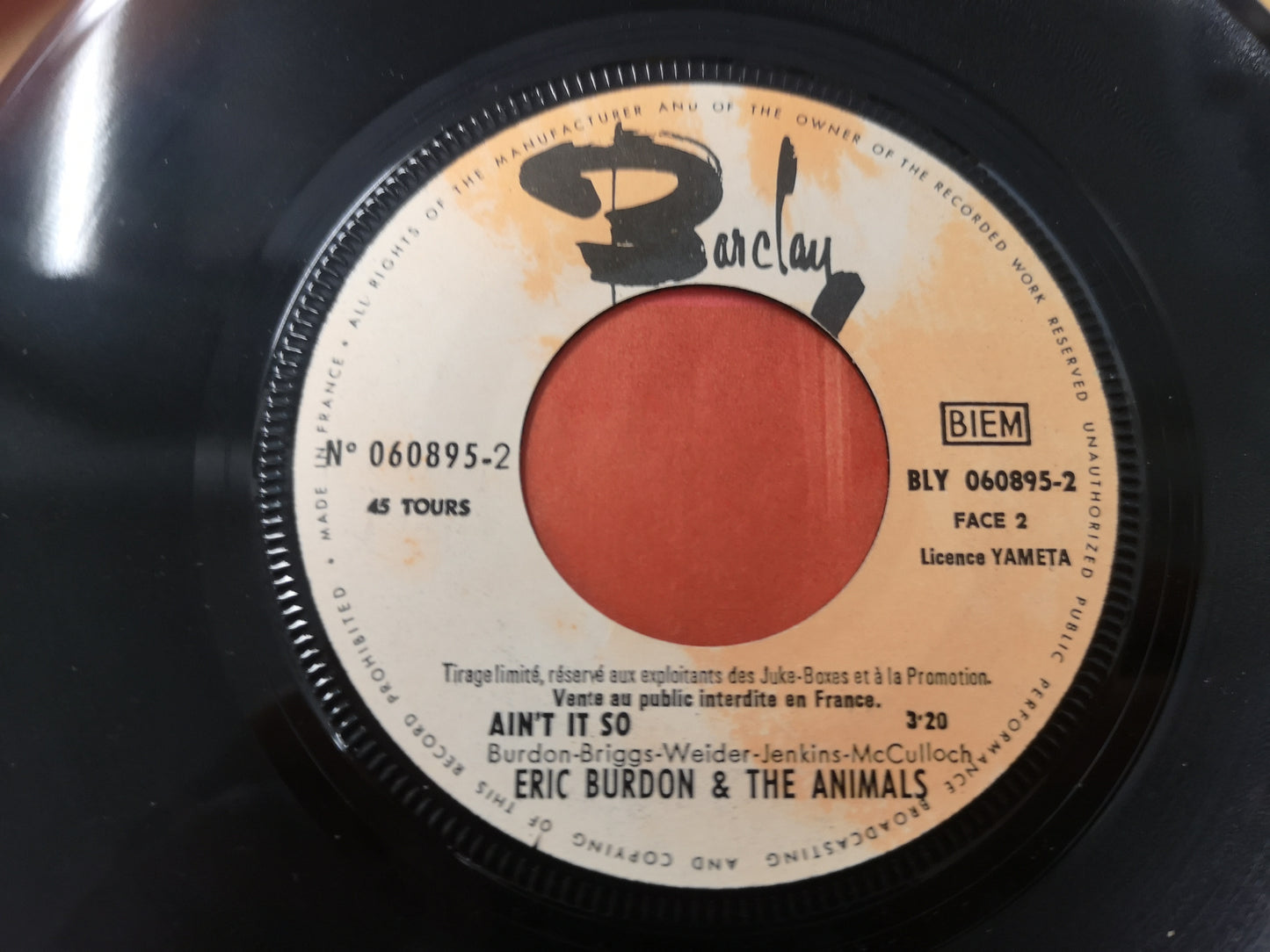 Eric Burdon & The Animals "Monterey" Orig France 1967 M-/M- (7" Single)