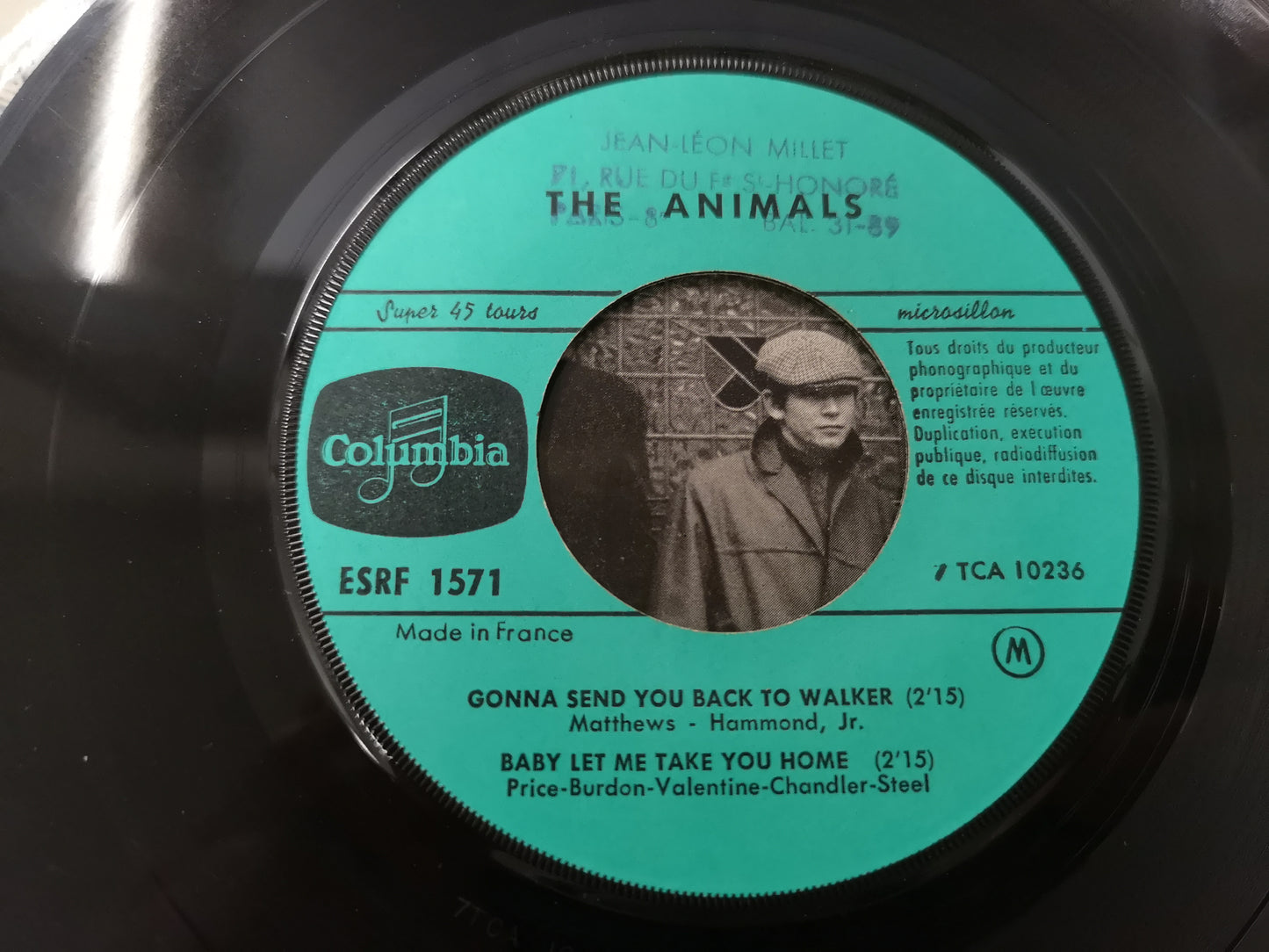 Animals "House of The Rising Sun" Orig France 1964 VG++/VG++ (7" EP)
