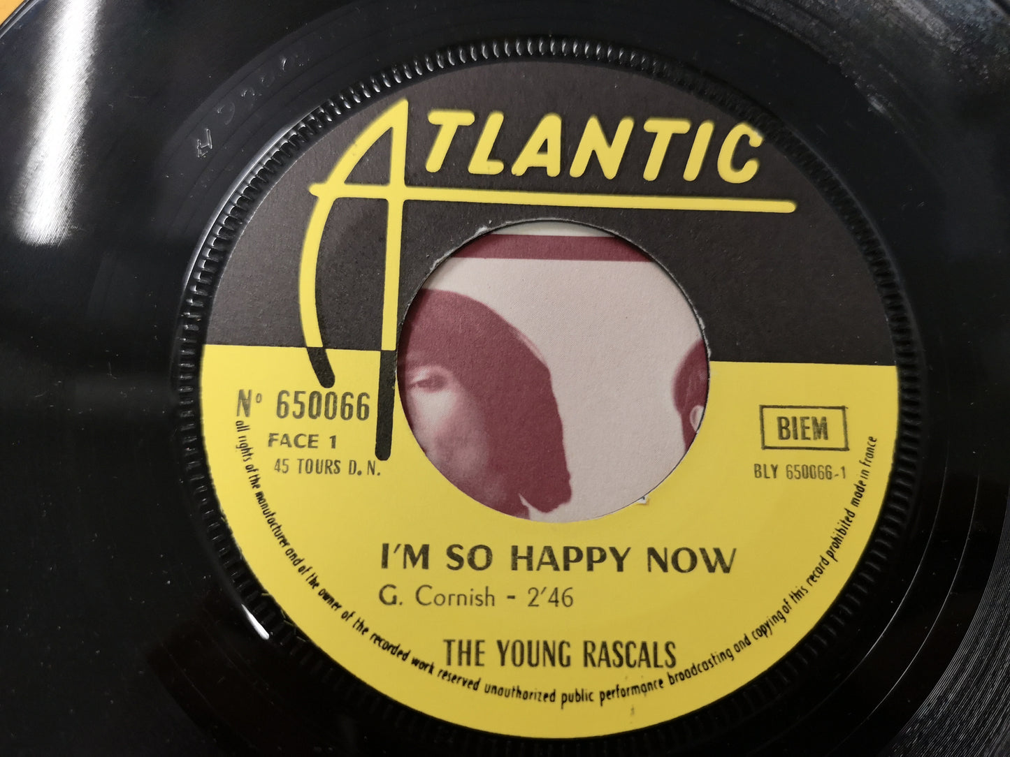 Young Rascals "I'm so Happy Now" Orig France 1967 EX/M- (7" Single)
