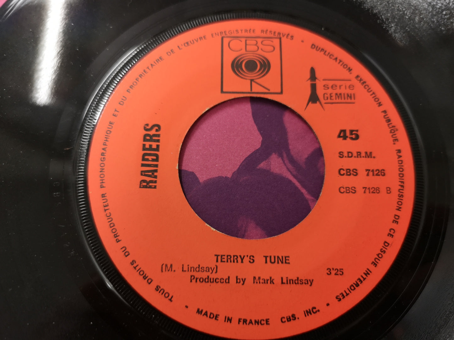 Raiders "Indian Reservation" Orig France 1971 M-/M- (7" Single)
