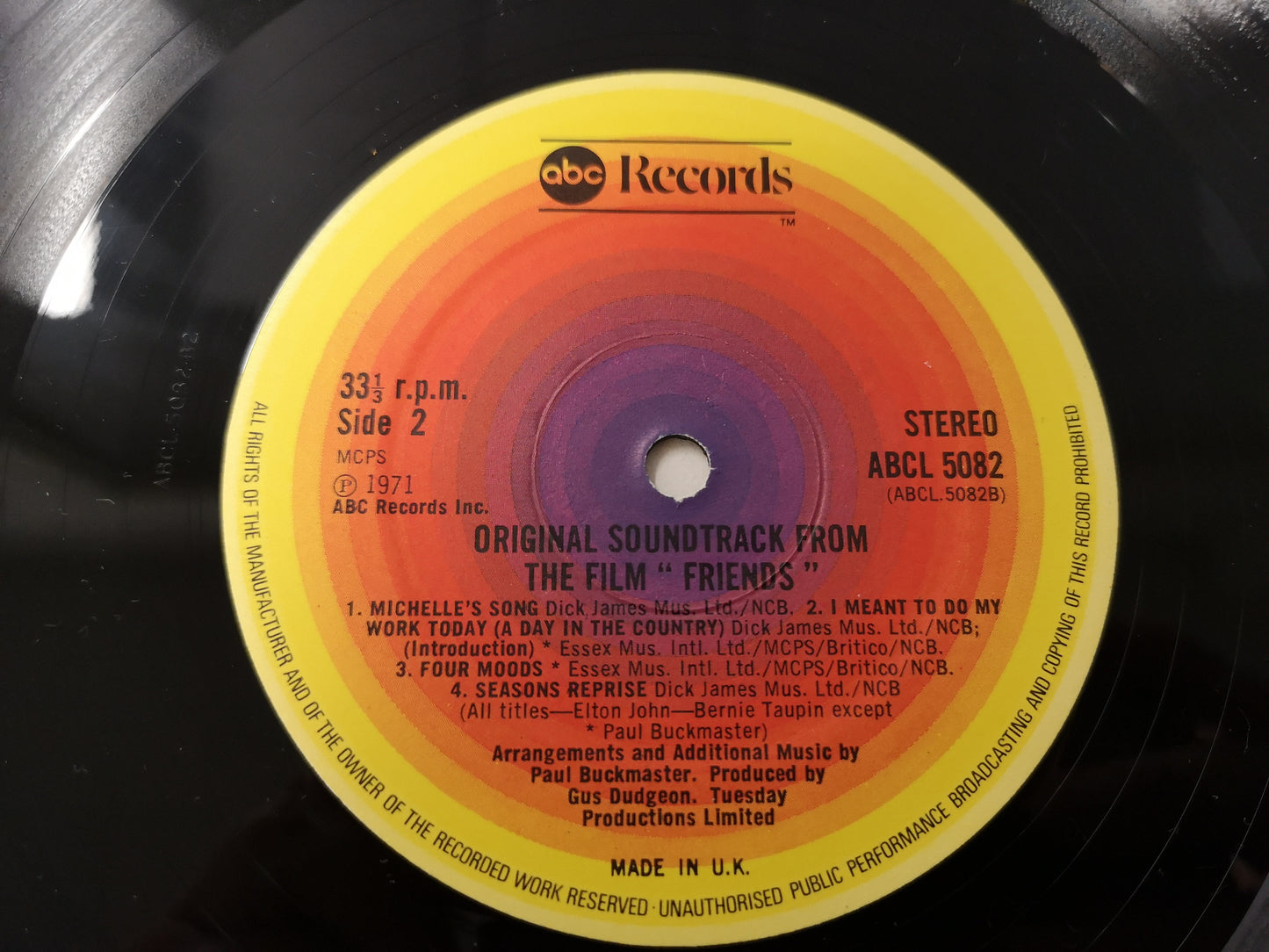 Elton John "Friends" RE UK 1974 EX/VG++