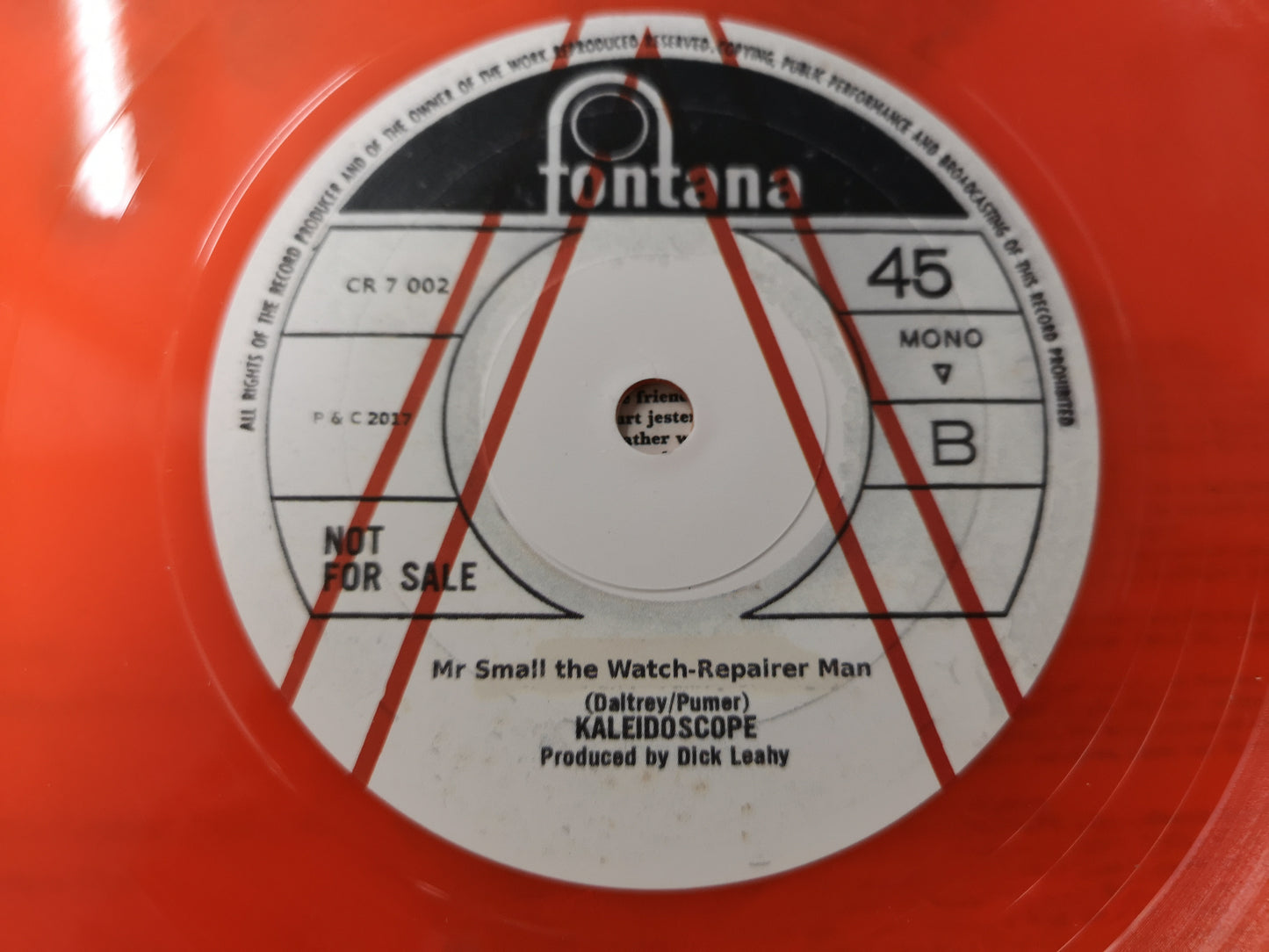 Kaleidoscope "Holiday Maker" UK 2015 (1968 Unreleased) Mint (7" Single)