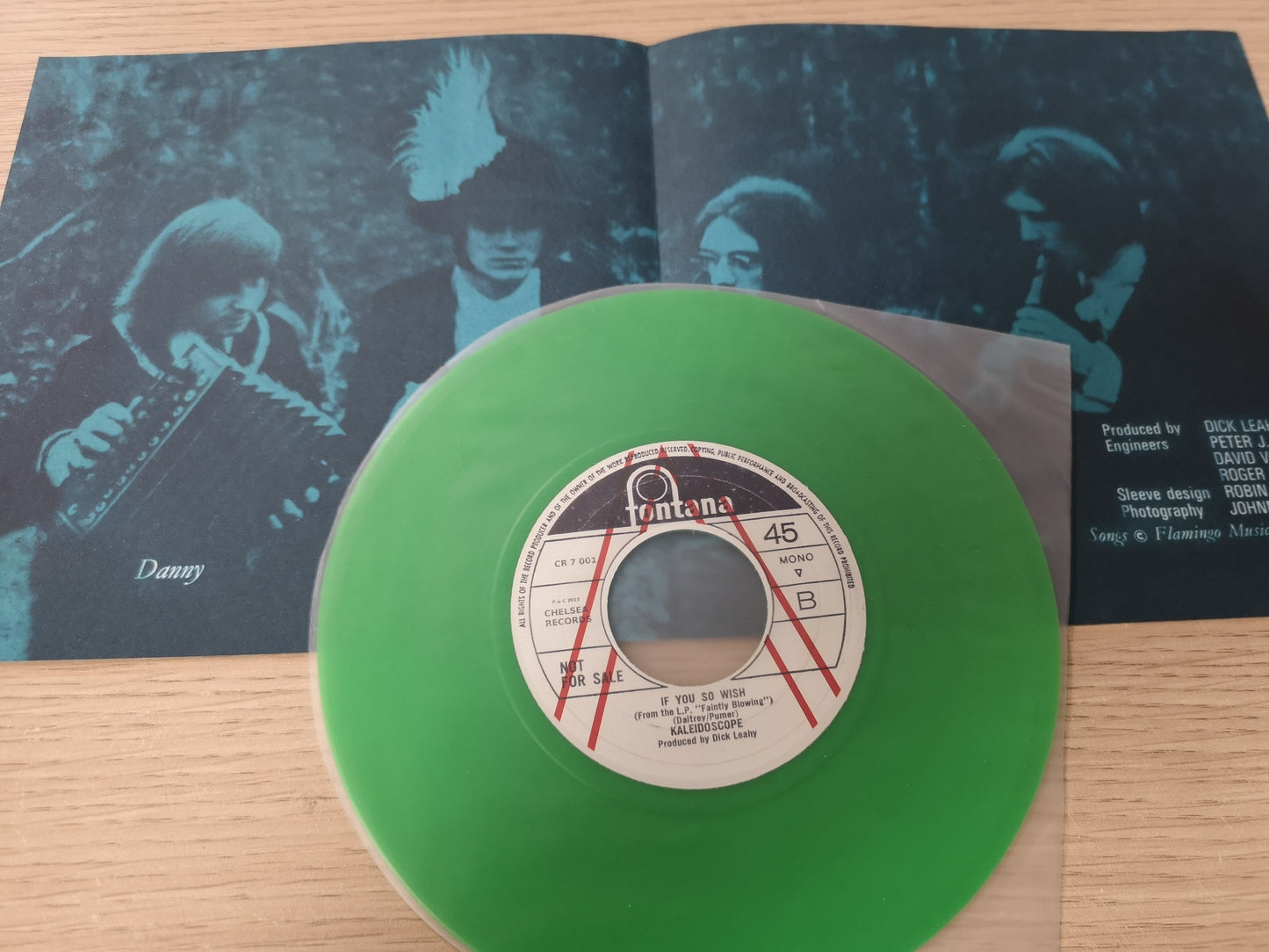 Kaleidoscope "Black Fjord" UK 2015 (1969 Unreleased) - Mint (7" Single)