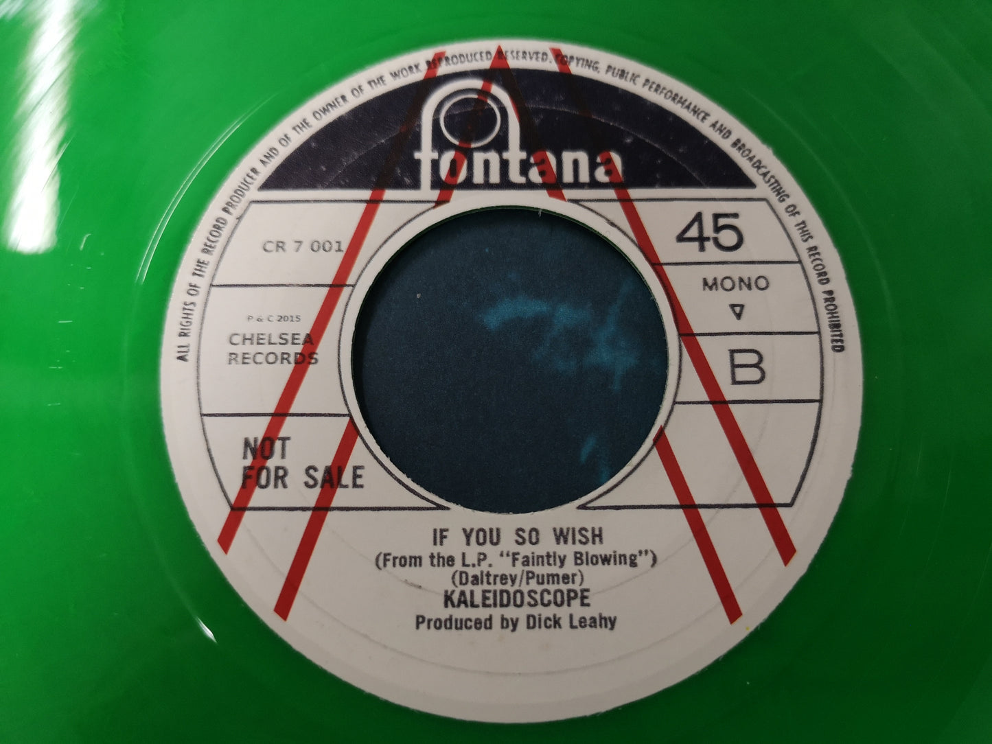 Kaleidoscope "Black Fjord" UK 2015 (1969 Unreleased) - Mint (7" Single)