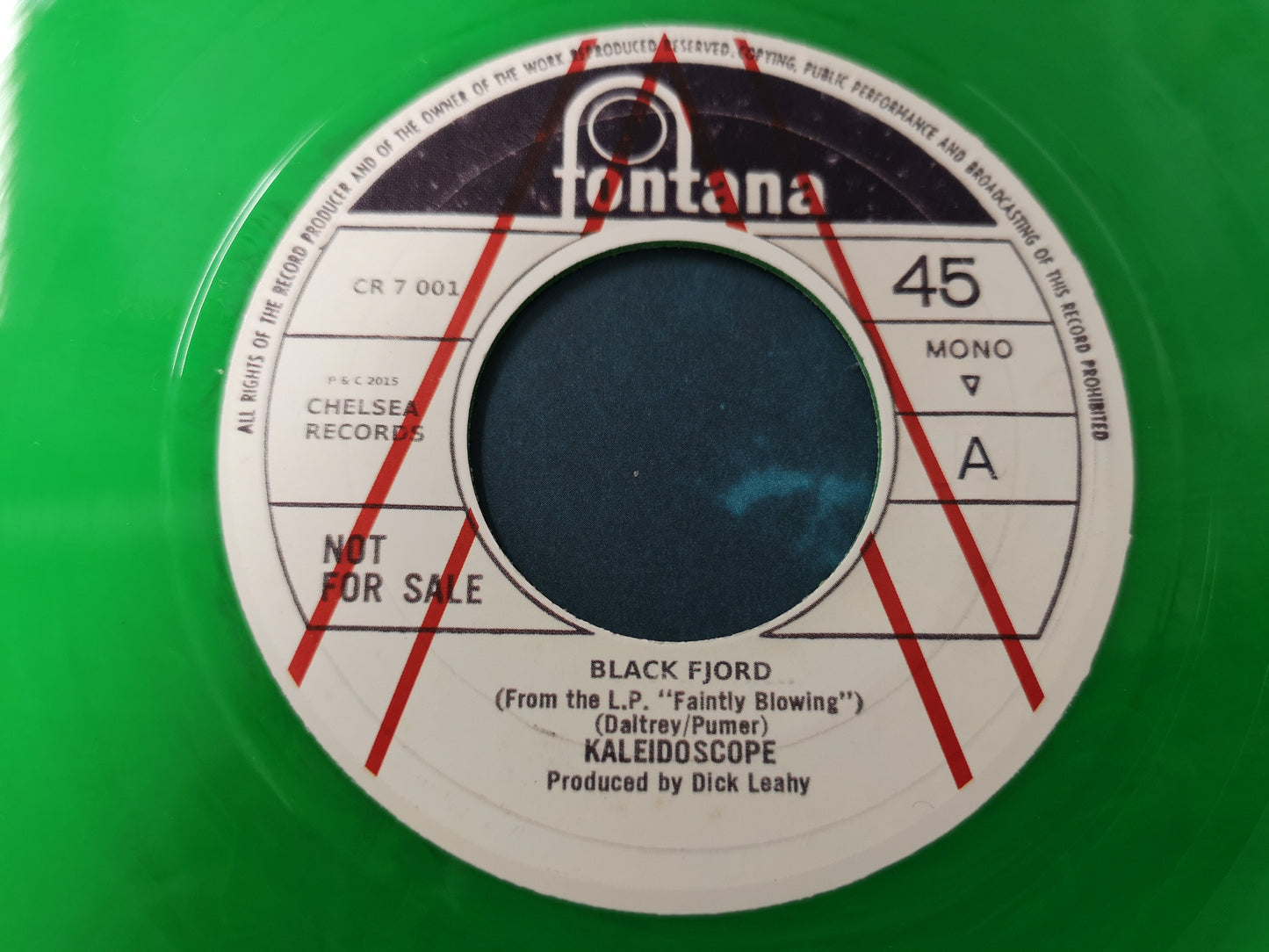 Kaleidoscope "Black Fjord" UK 2015 (1969 Unreleased) - Mint (7" Single)