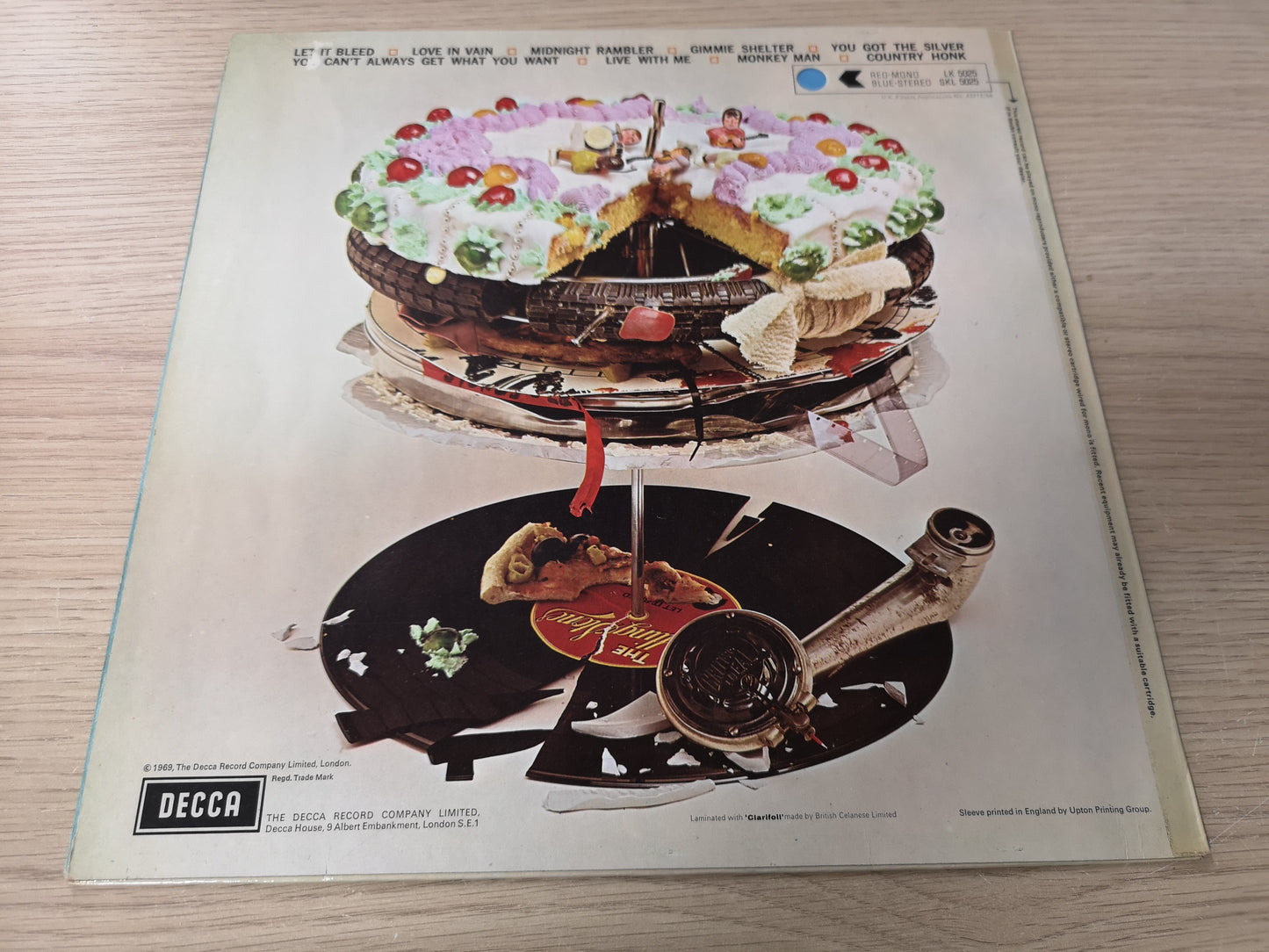 Rolling Stones "Let it Bleed" Orig UK Stereo 1969 EX/VG++ (w/ Poster)