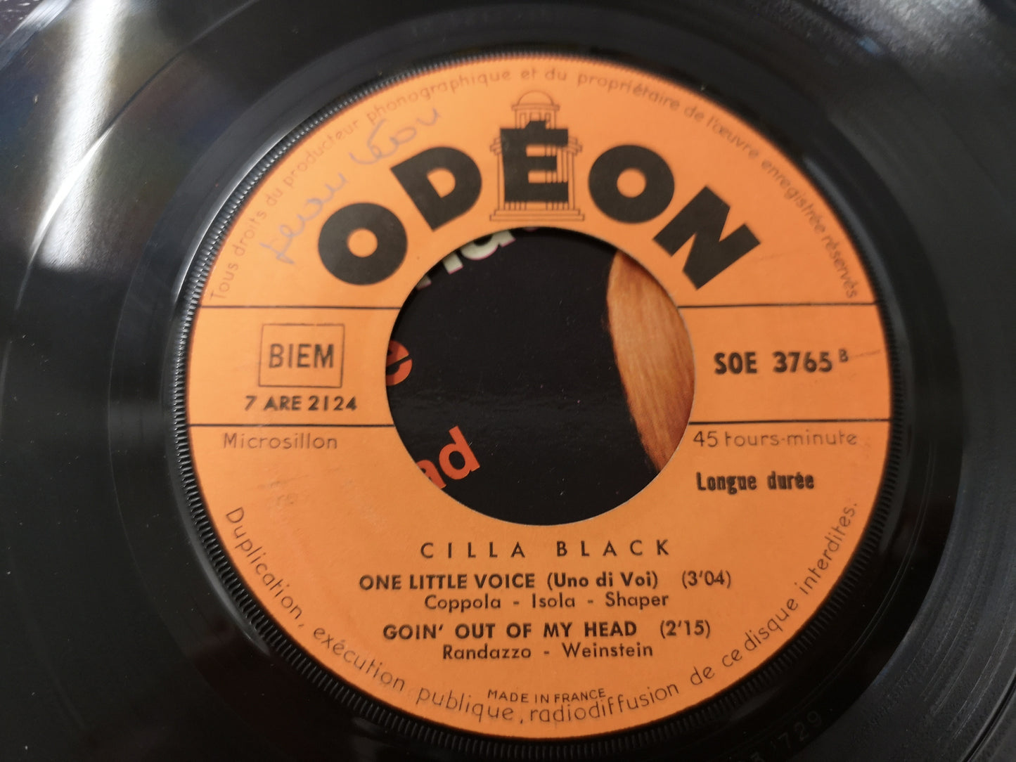 Cilla Black "You've Lost That Lovin' Feelin'" Orig France 1965 EX/EX (7" EP)