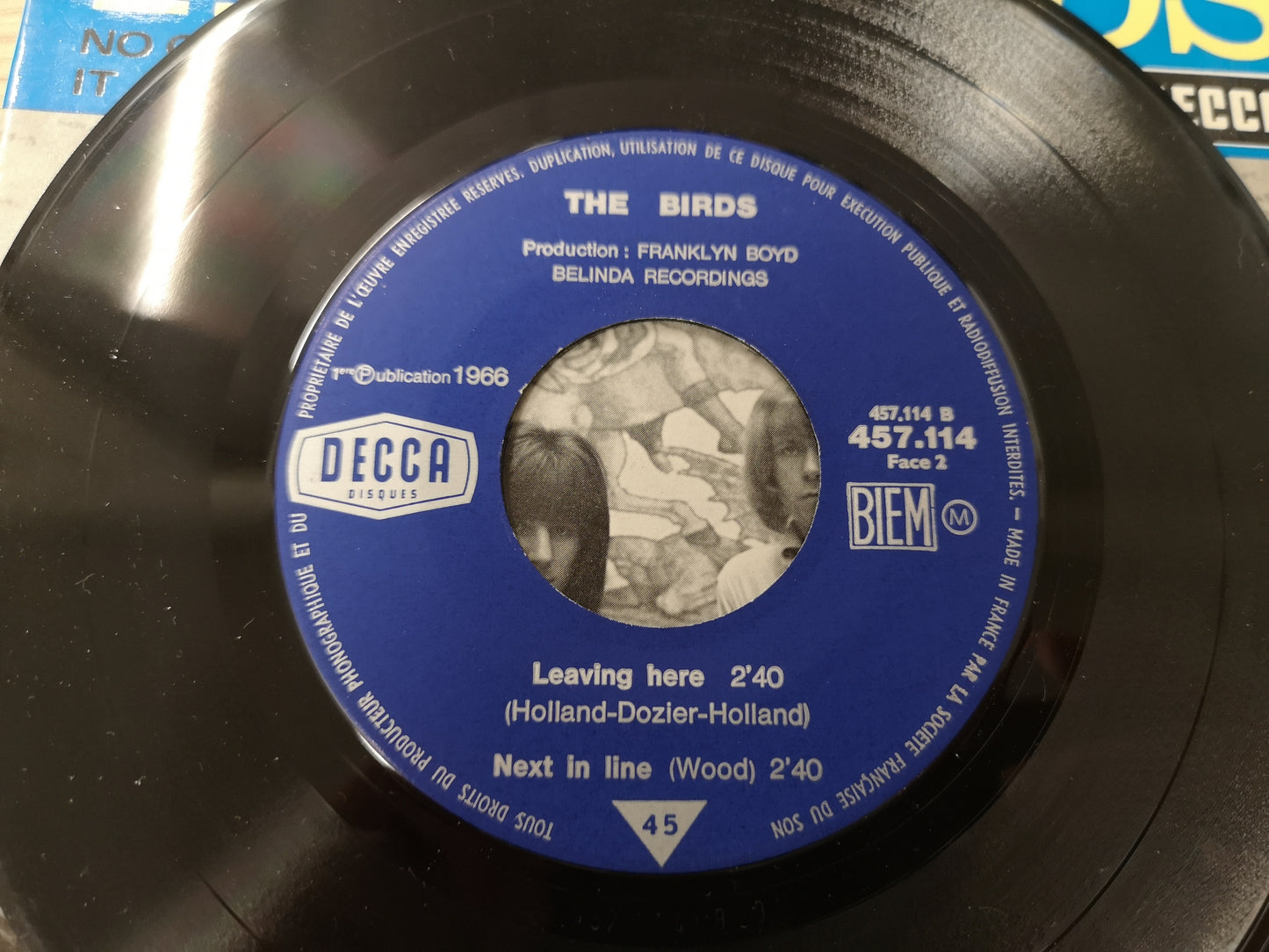 Birds "No Good Without You Baby" Orig France 1966 M-/EX+ (7" EP)