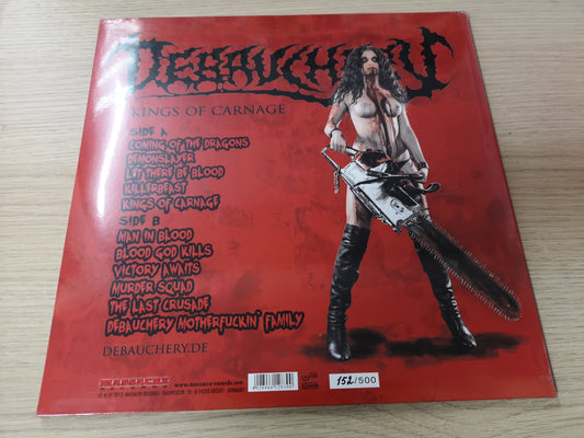 Debauchery "Kings of Carnage" SEALED Germany 2013 (Ltd Red Vinyl)