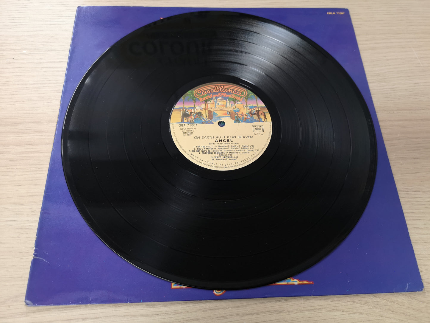Angel "On Earth As In Heaven" Orig France 1977 VG++/VG++