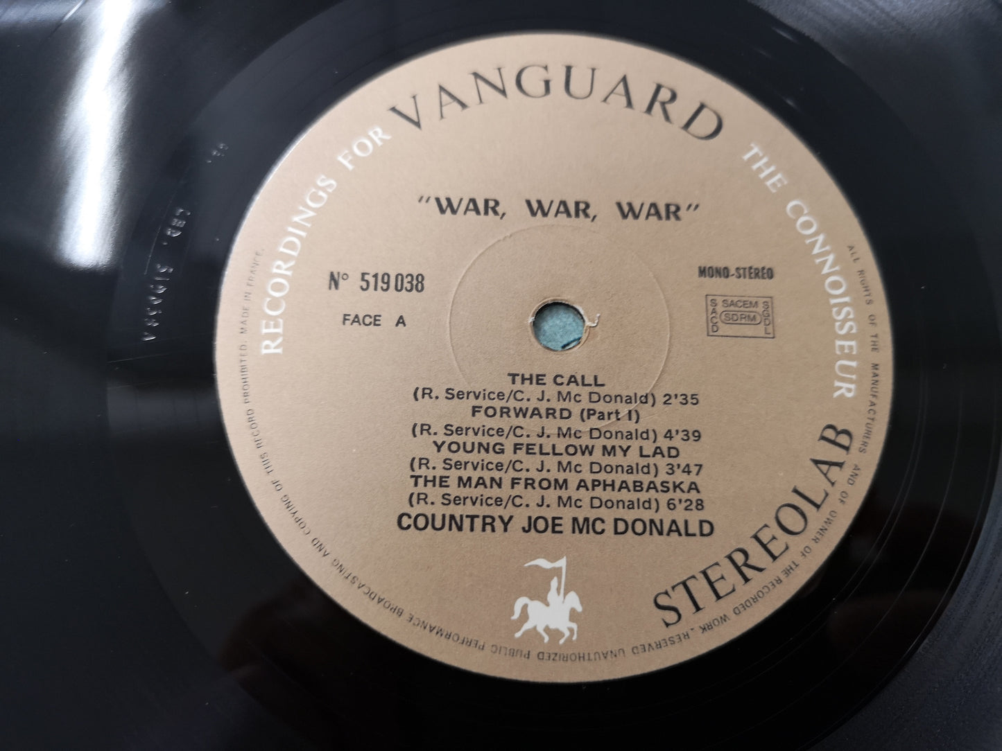 Country Joe McDonald "War War War" Orig France 1971 M-/M-