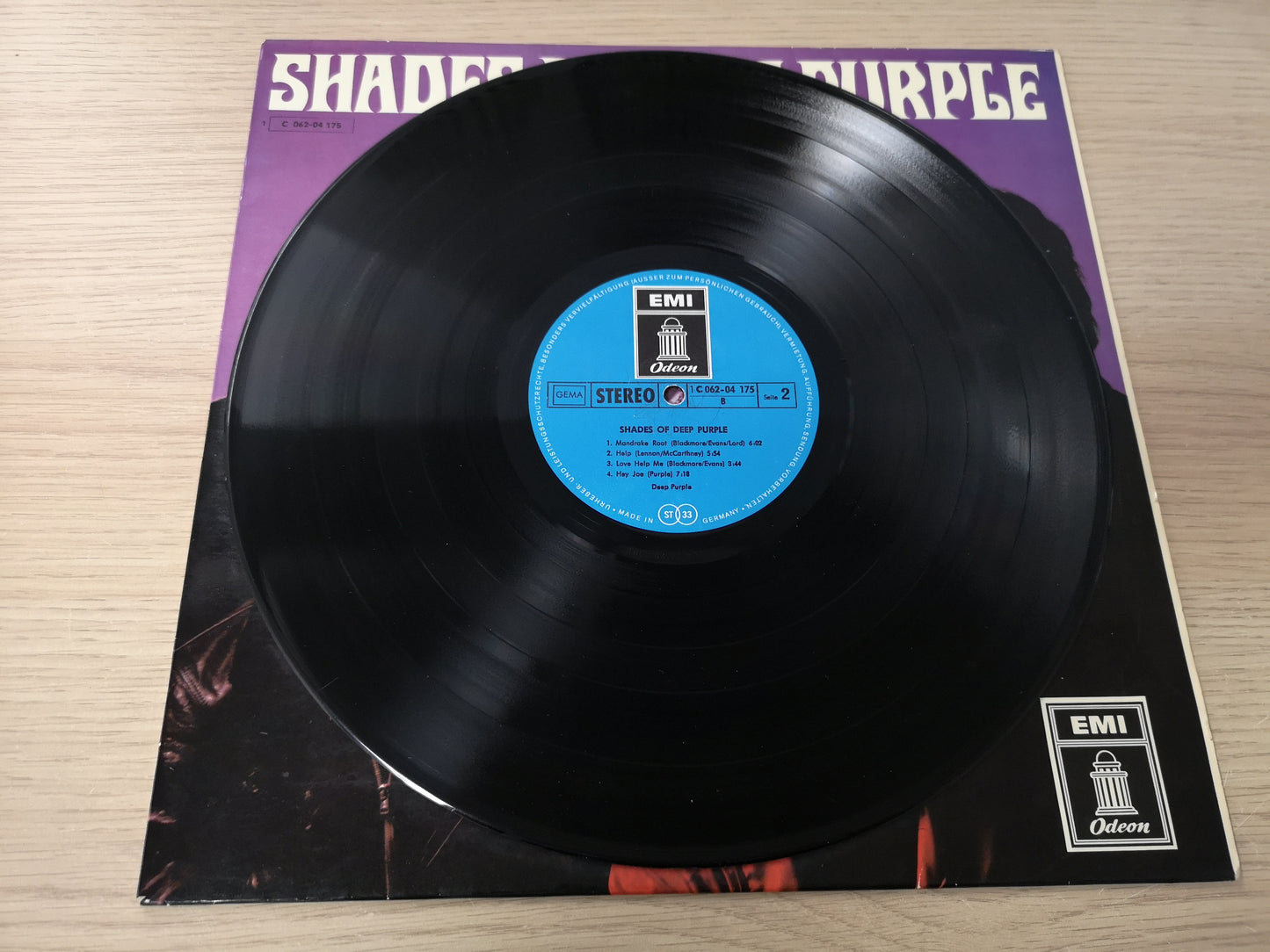 Deep Purple "Shades of Deep Purple" Orig Germany 1969 (2nd Press) M-/M-
