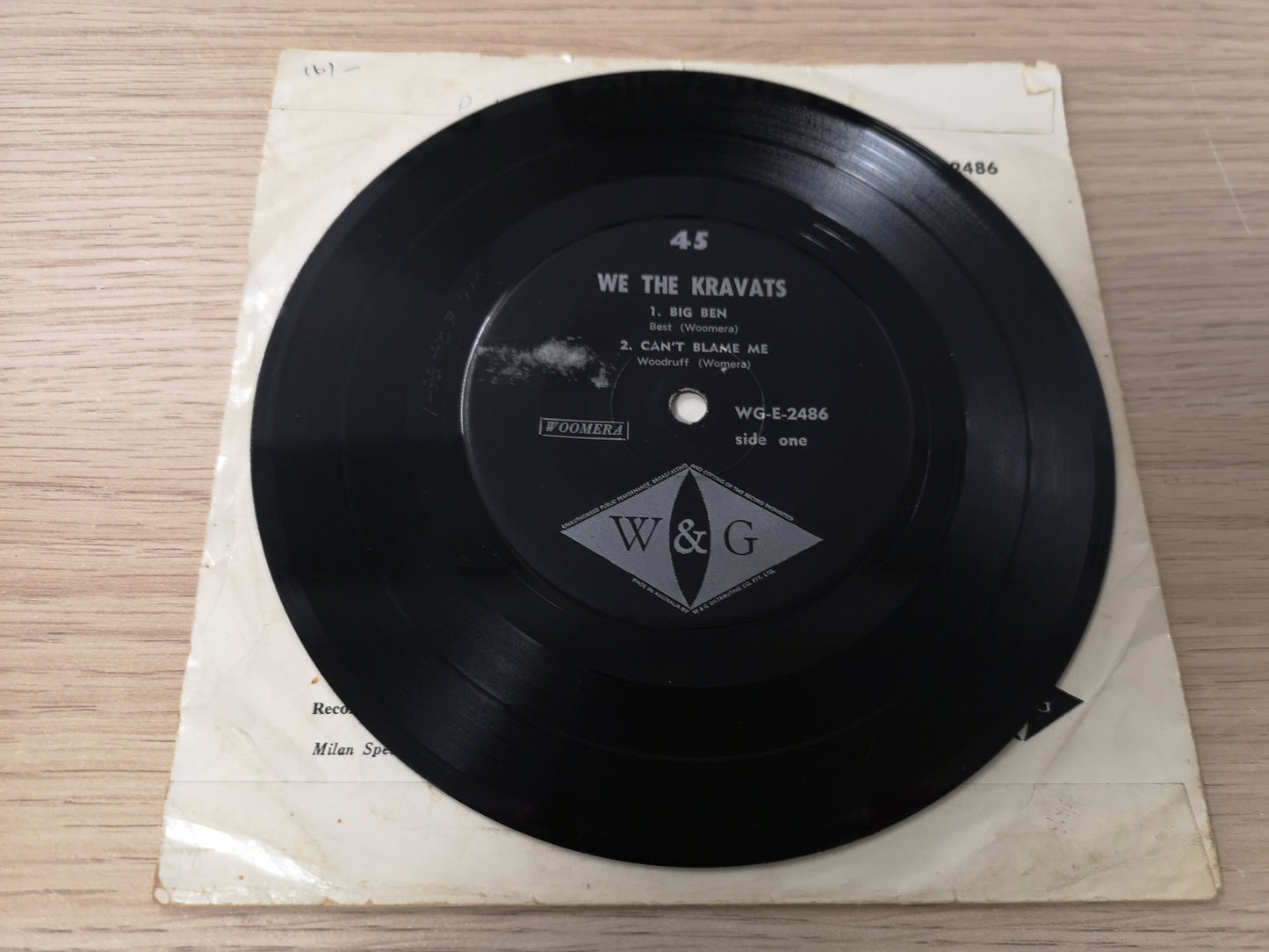 Kravats "We The Kravats" Orig Australia 1965 VG-/VG (7" EP)