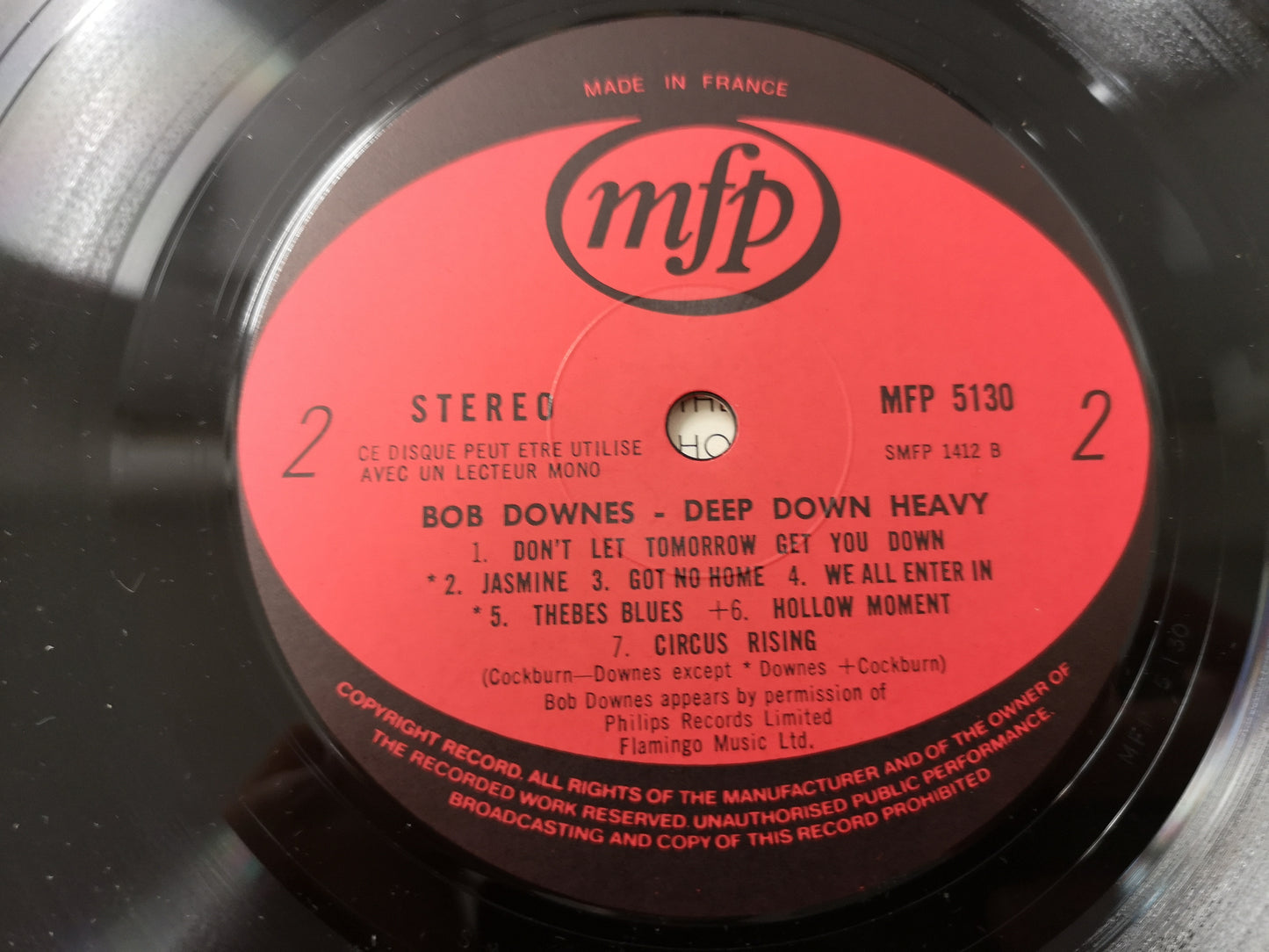 Bob Downes "Deep Down Heavy" Orig France 1970 VG++/EX
