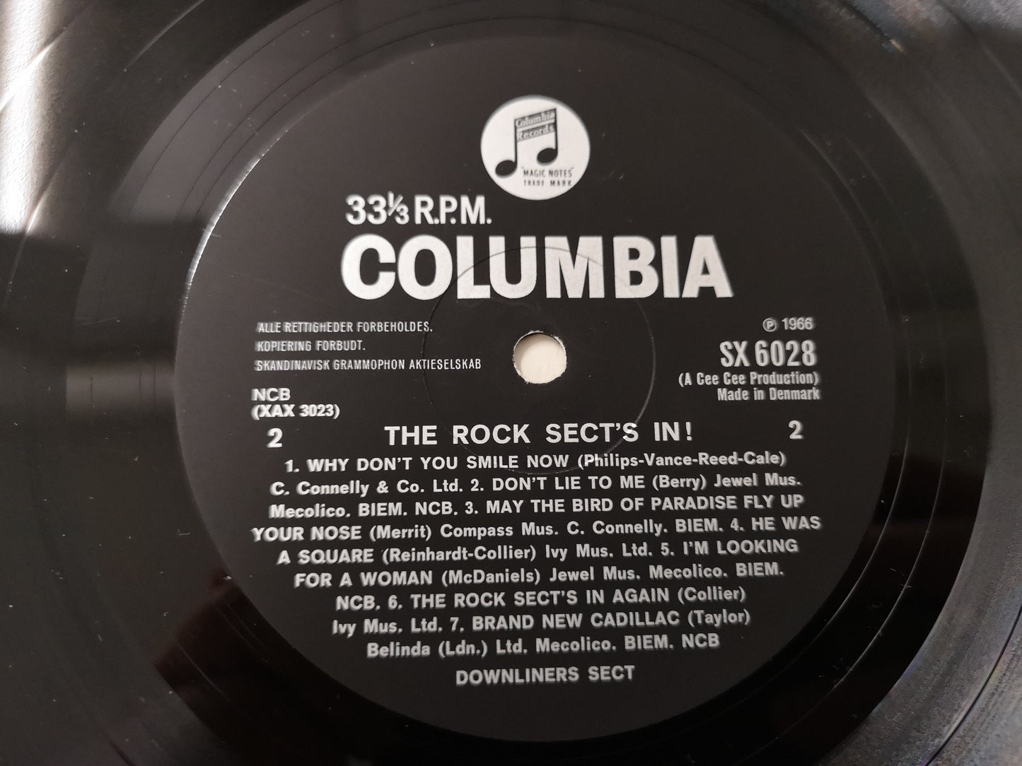 Downliners Sect "The Rock Sect's In" Orig Denmark 1966 VG+/VG++ .