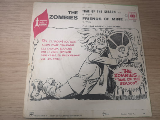 Zombies "Time Of The Season" Orig France 1968 VG++/VG++ (7" Single)
