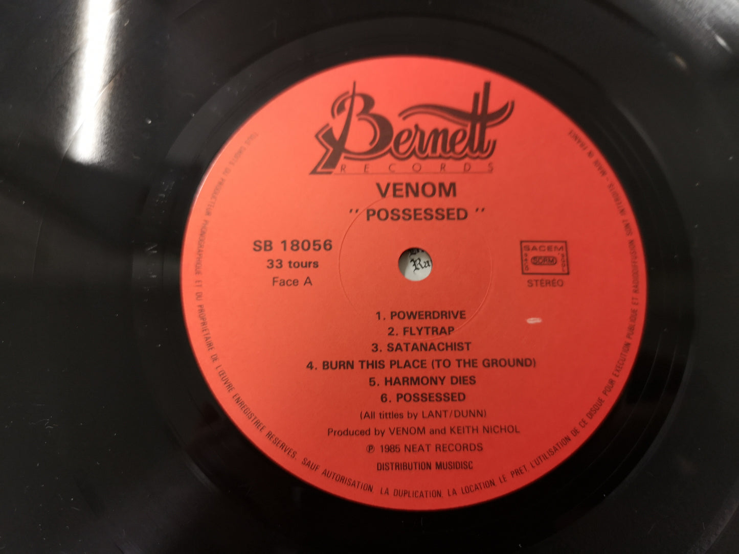 Venom "Possessed" Orig France 1985 EX/EX