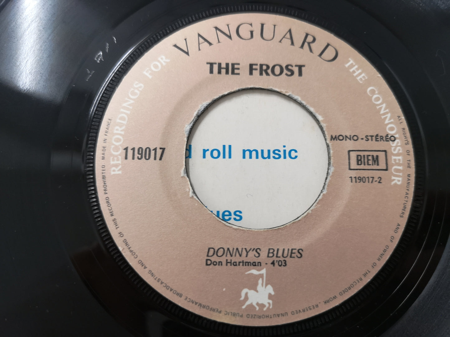 Frost "Rock&Roll Music" Orig France 1969 VG+/EX (7" Single)