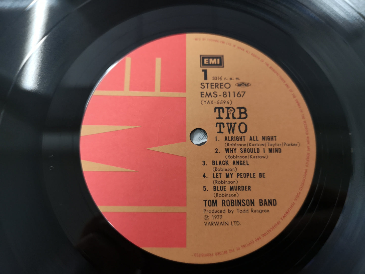 Tom Robinson Band "Two" Orig Japan 1979 M-/M- (Obi & Inserts)