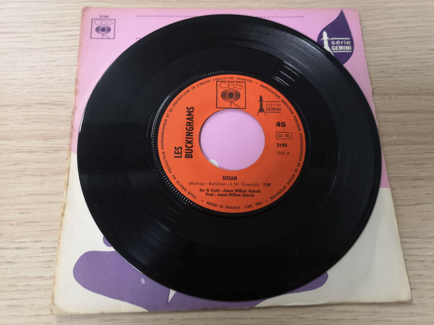 Buckinghams "Susan" Orig France 1967 VG+/EX (7" Single)