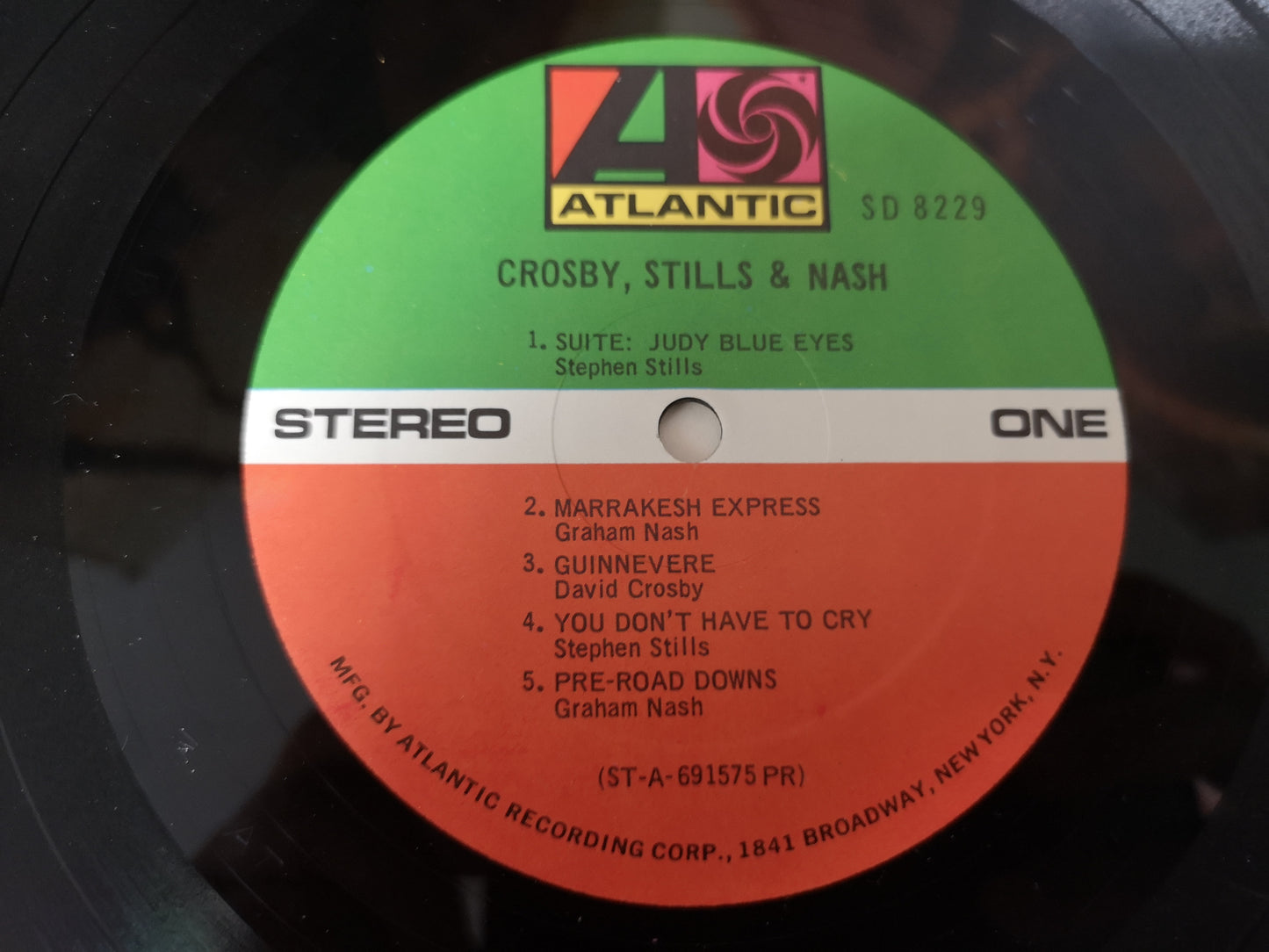 Crosby, Stills & Nash "S/T" Orig US 1969 M-/VG