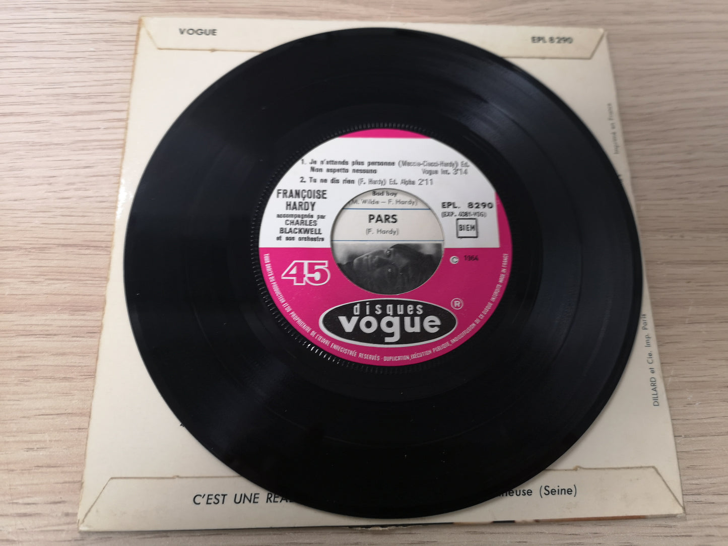 Françoise Hardy "Je N'attends Plus Personne" Orig France 1964 M-/VG+ (7" EP)