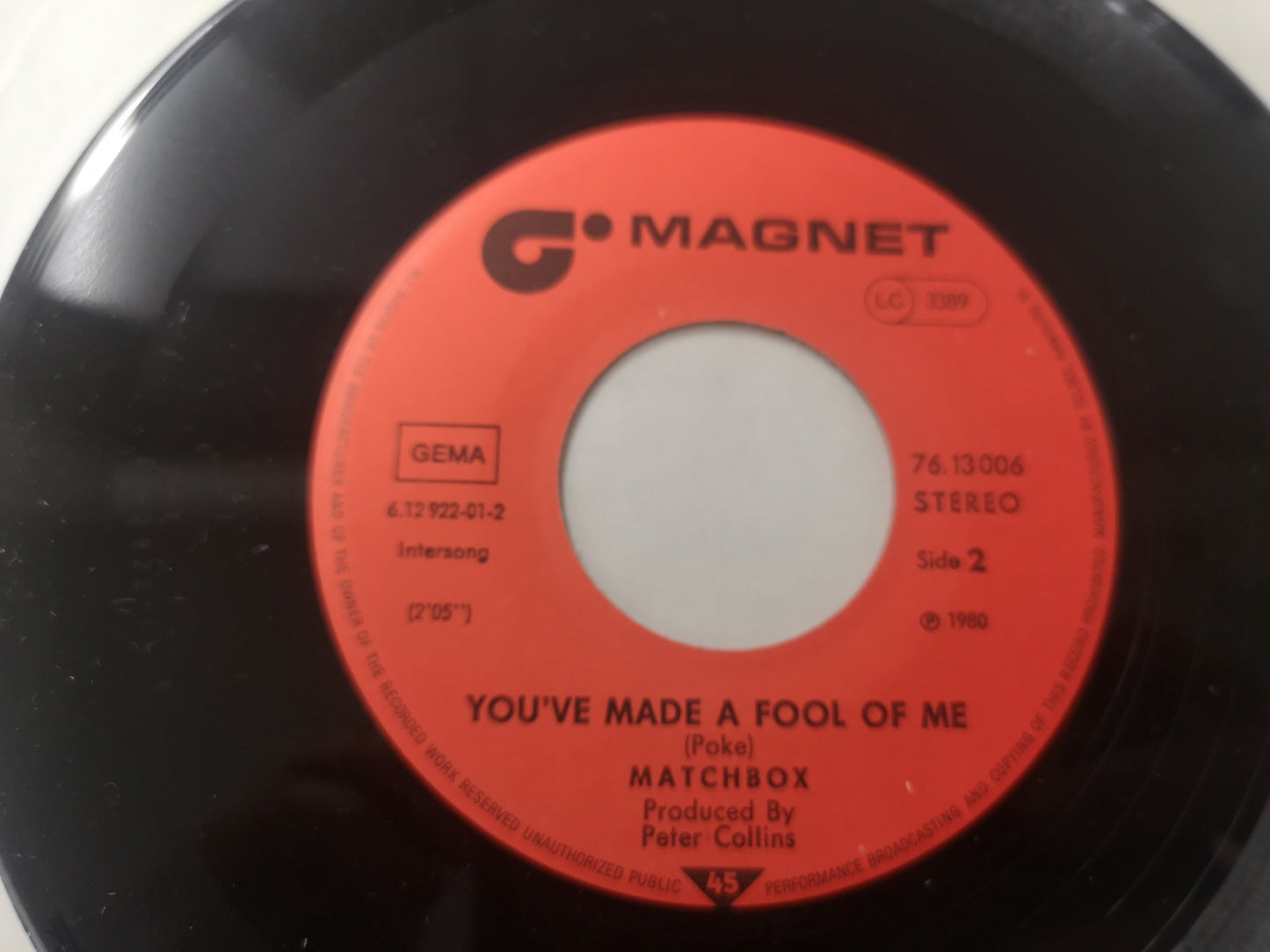 Matchbox "When You Ask About Love" Orig Germany 1980 M- (7" Single)