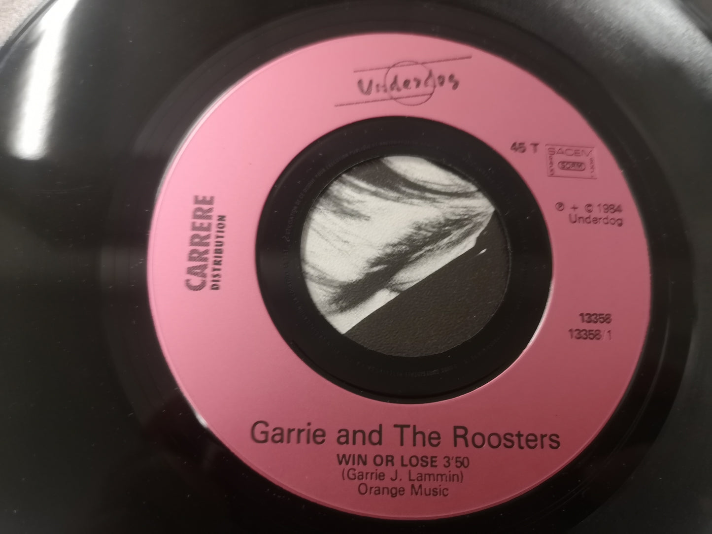 Garrie & The Roosters "Win or Lose" Orig France 1984 M-/M- (7" Single)