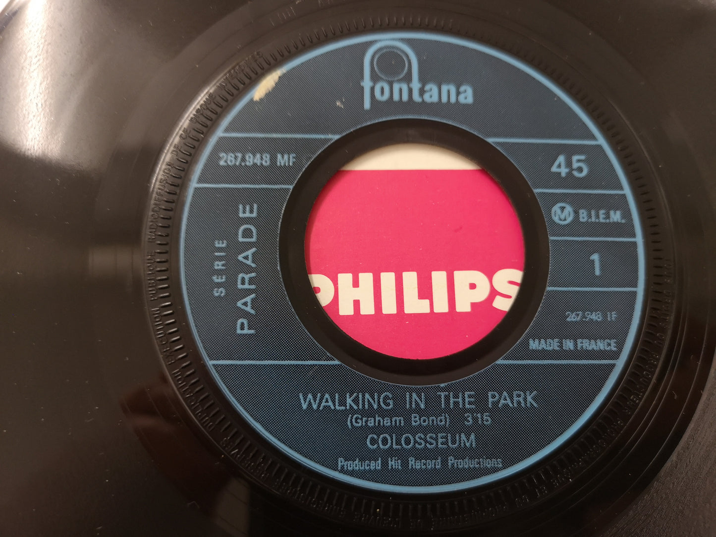 Colosseum "Walking in The Park" Orig France 1969 EX/M- (7" Single)