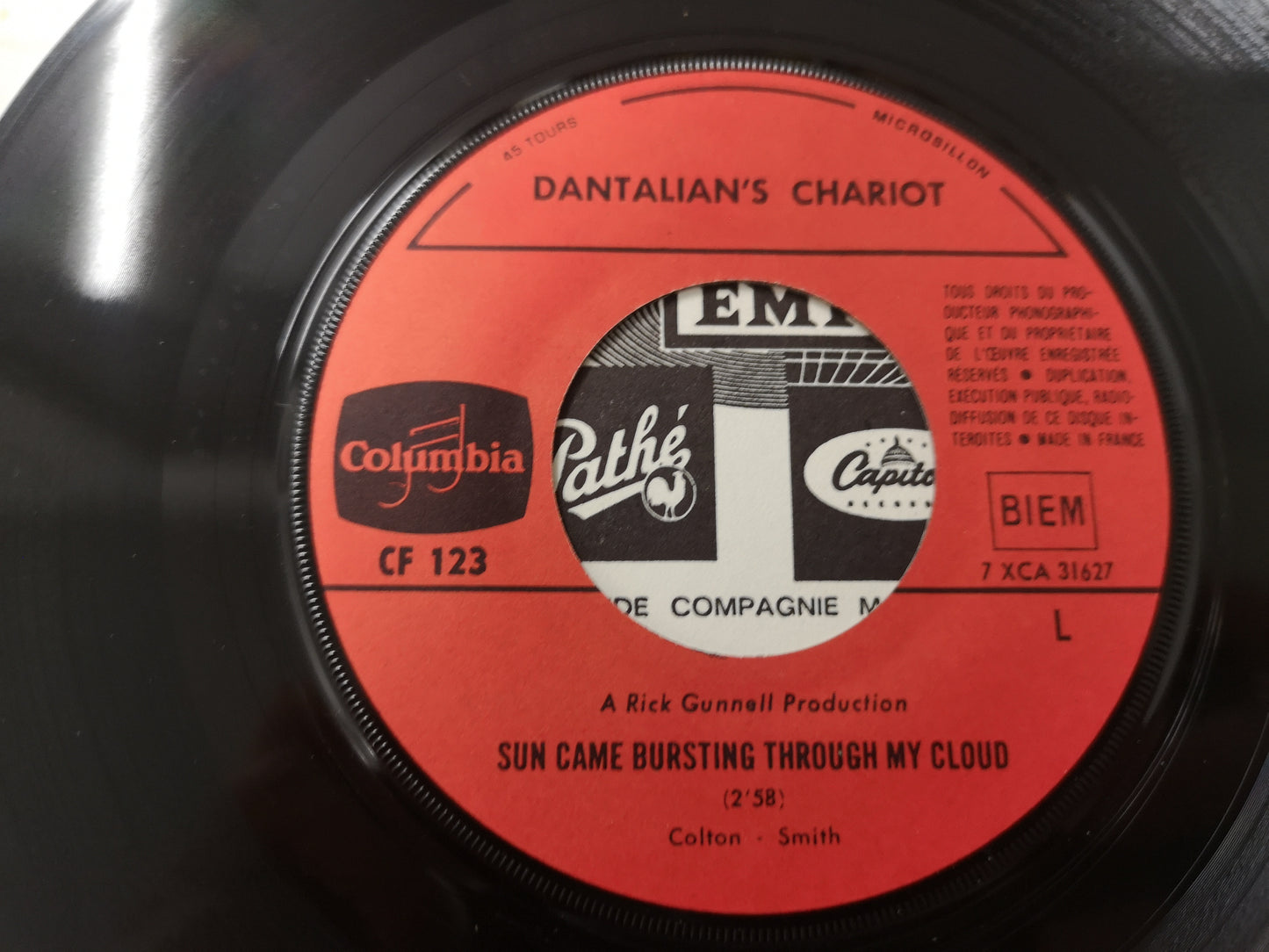 Dantalian's Chariot "The Madman Running Through The Fields" Orig France 1967 VG++/EX (7" Single)