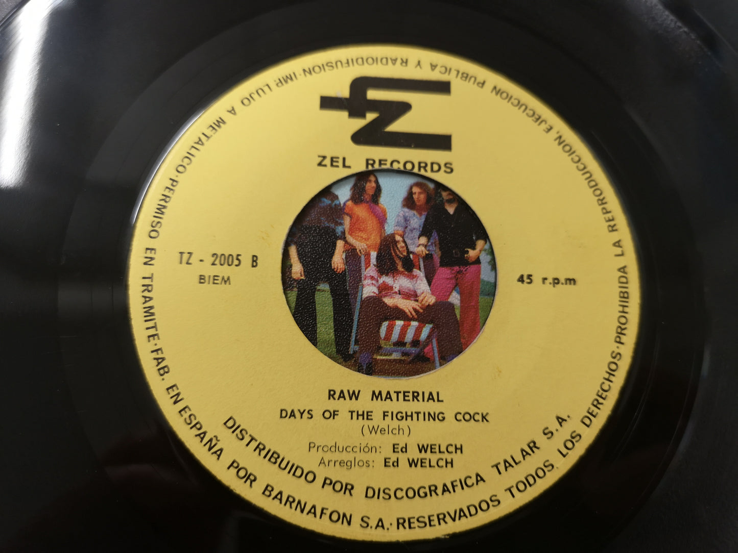 Raw Material "Hi There Hallelujah" Orig Spain 1970 VG+/EX (7" Single)