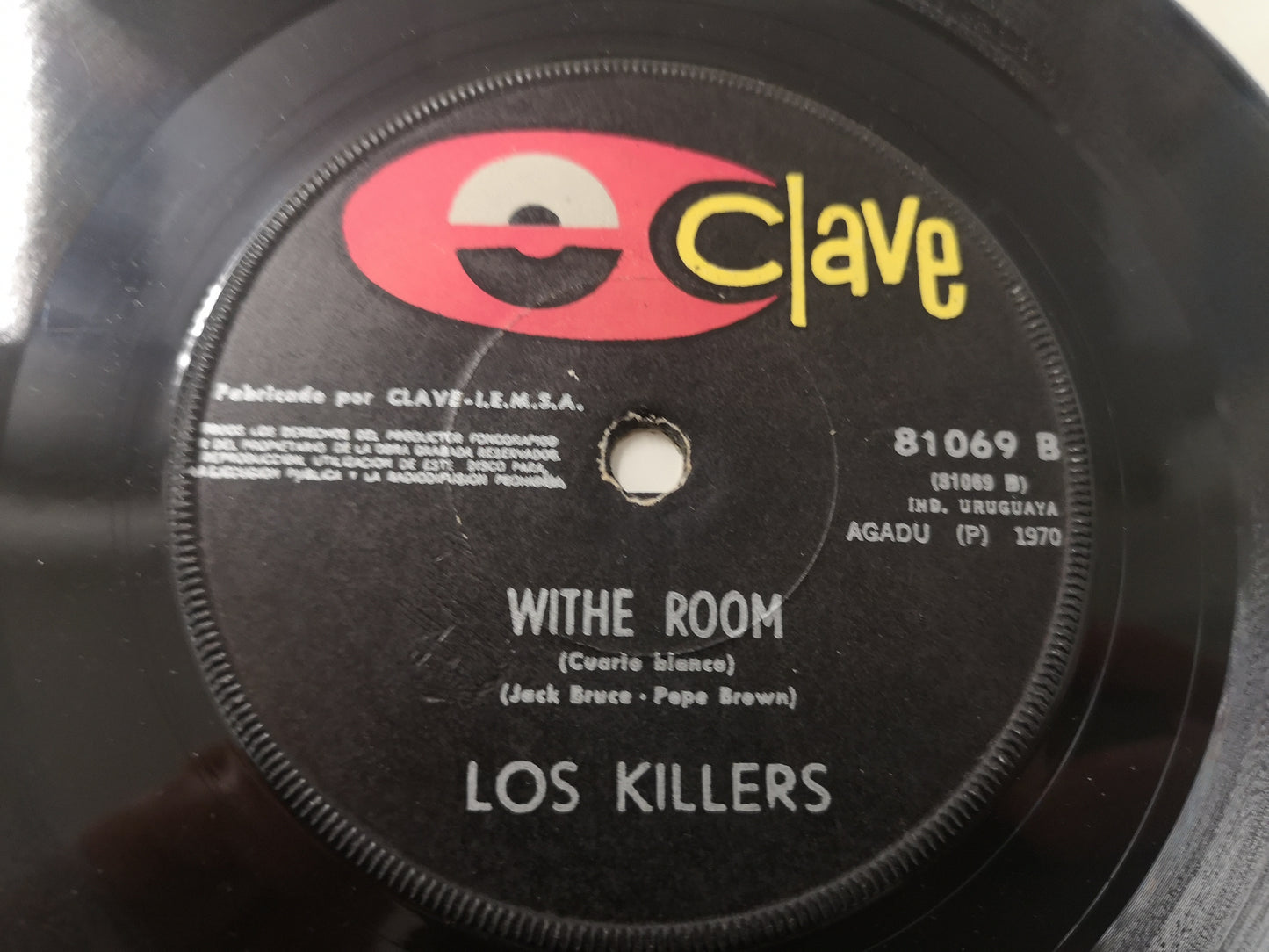 Killers "Super Star" Orig Uruguay 1970 VG++/VG++ (7" Single)