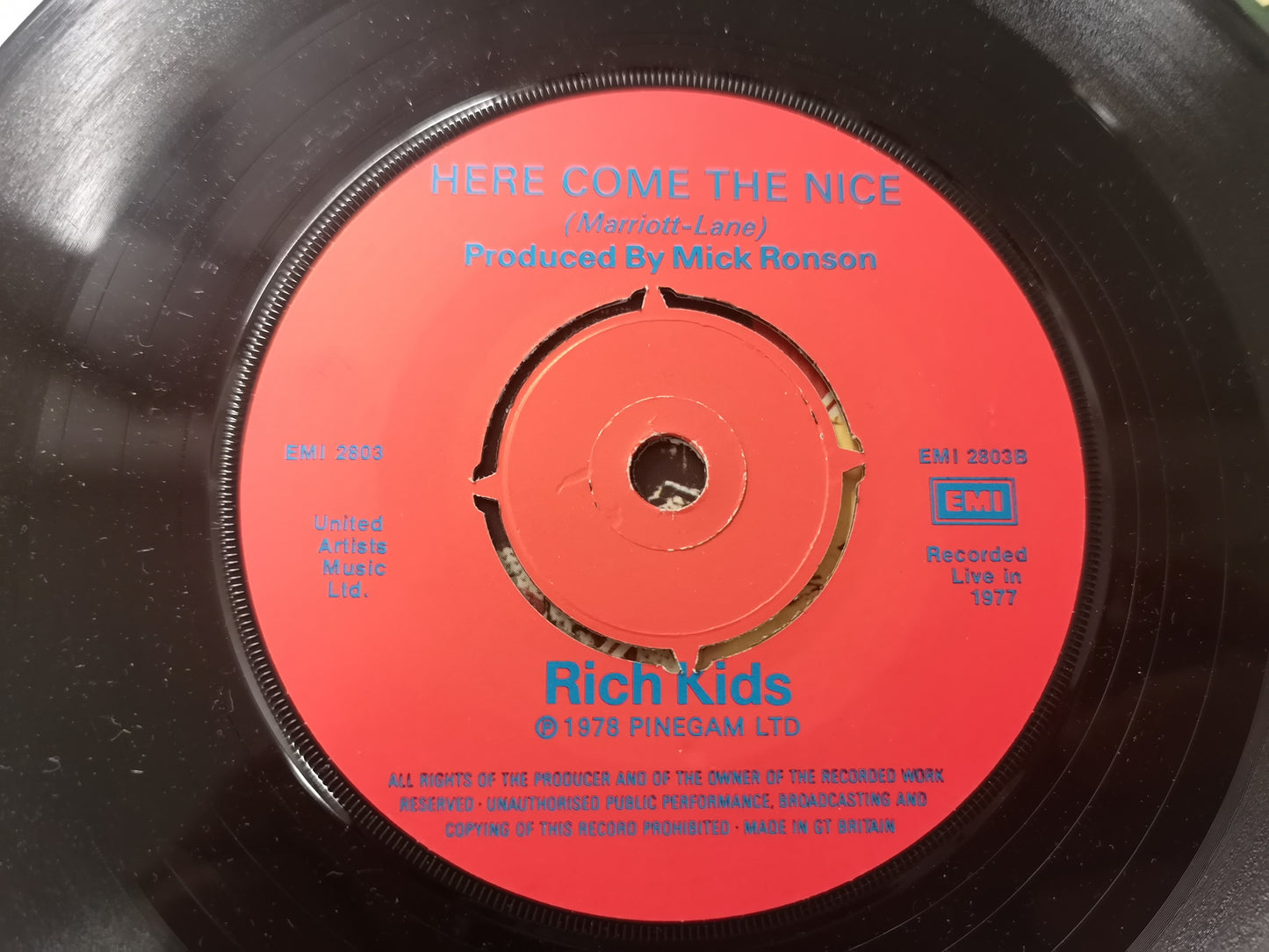 Rich Kids "Marching Men" Orig Uk 1978 VG+/EX (7" Single)