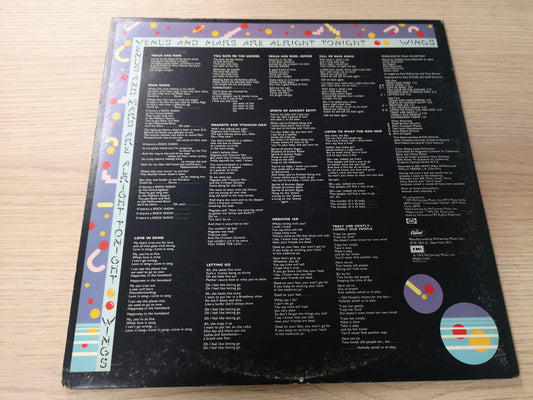 Wings "Venus and Mars" Orig US 1975 EX/EX (Inserts, Poster & Stickers)
